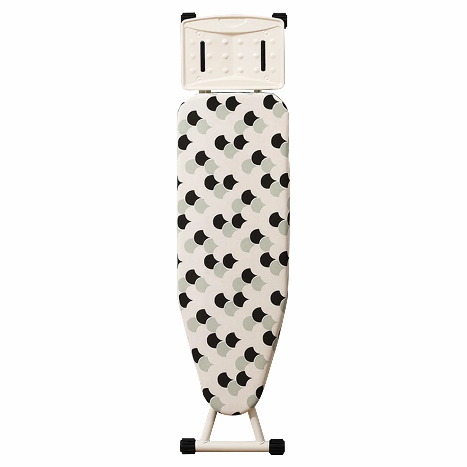 Tabla de Planchar Plegable de Altura Ajustable, Ironing Board de Pie con Soporte para Plancha, Patas Antideslizantes y Soporte para Mangas(Medium)