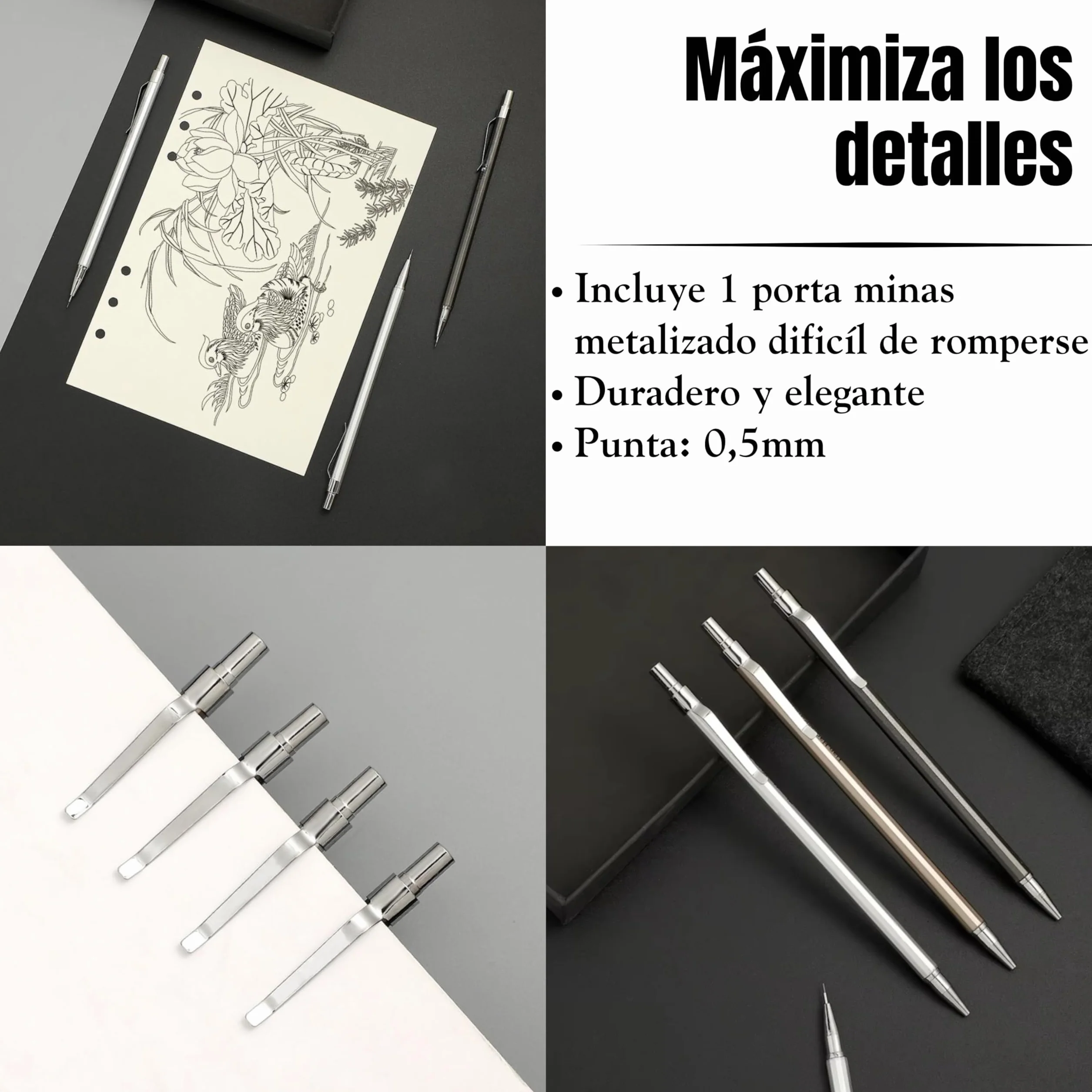 Cuaderno de dibujo profesional tapa dura 80 hojas 200 g/m² Sketchbook Artistic Green