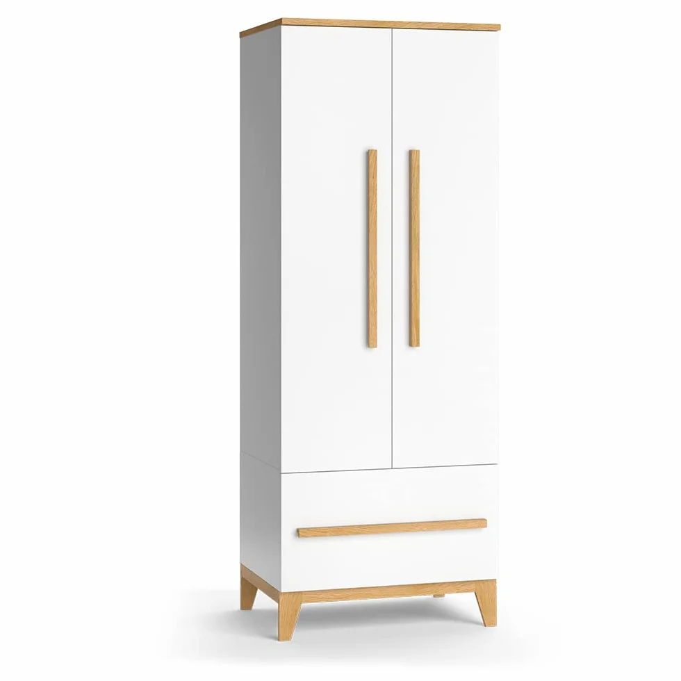VitaliSpa Armario de Ropa para niños Malia, Blanco, 70 x 186.8 cm, para Guardar Ropa Infantil y combinable