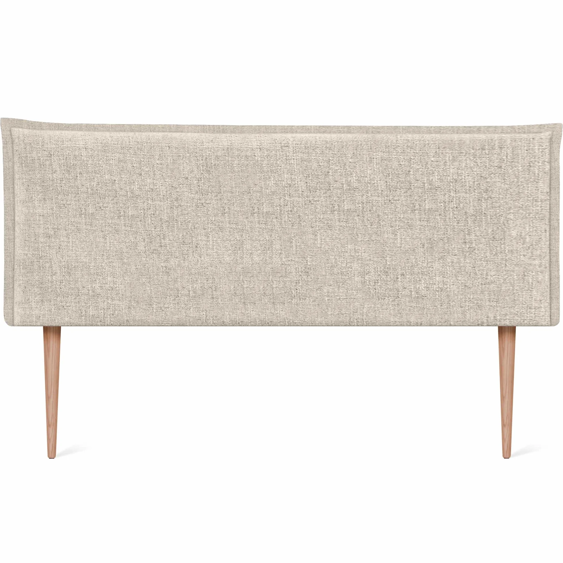 DHOME Cabecero de Lino Natural Liso con Ribete Cabezal Tapizado Cama Dormitorio Moderno Top Trending (Beige, 160x105cm con Patas (Camas 150/160))