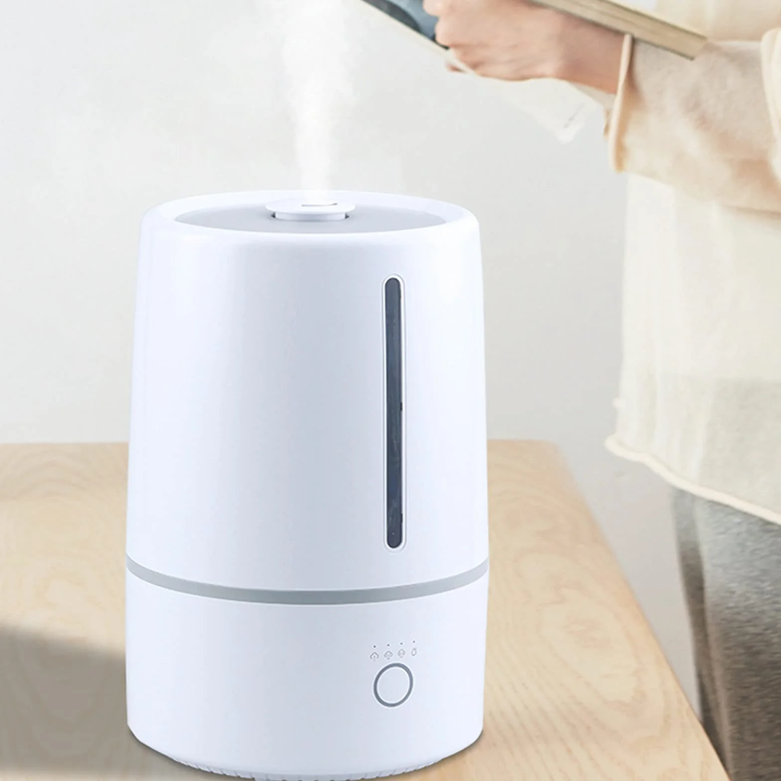 Humidificadores de Aire Humidificador de Niebla Fresco, humidificadores de Aire ultrasónico for bebés de Dormitorio Inicio, Apagado automático, Super Tranquilo Silencioso Humidificadores