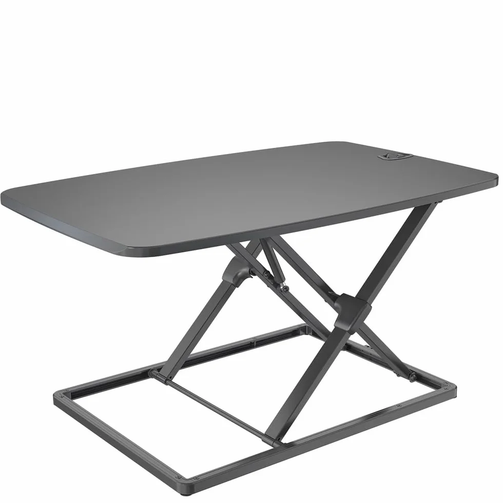 hjh OFFICE 802100 VM-SA - Accesorio para Escritorio (79,5 x 50 cm, Aluminio, Altura Regulable con Resorte de Gas)