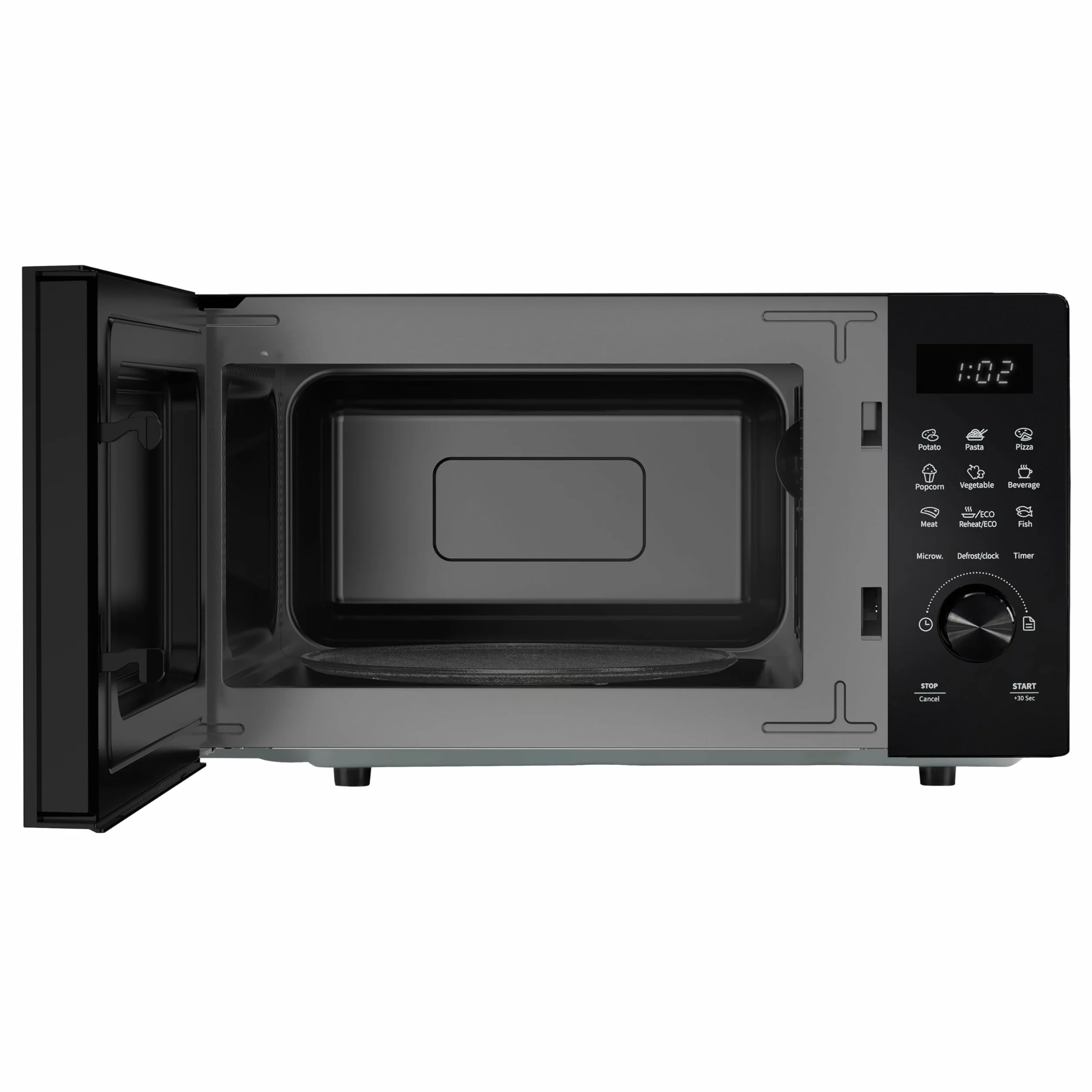 Hisense Microondas Digital con Grill 23L 800W Revestimiento Cerámico 10 Niveles de Potencia