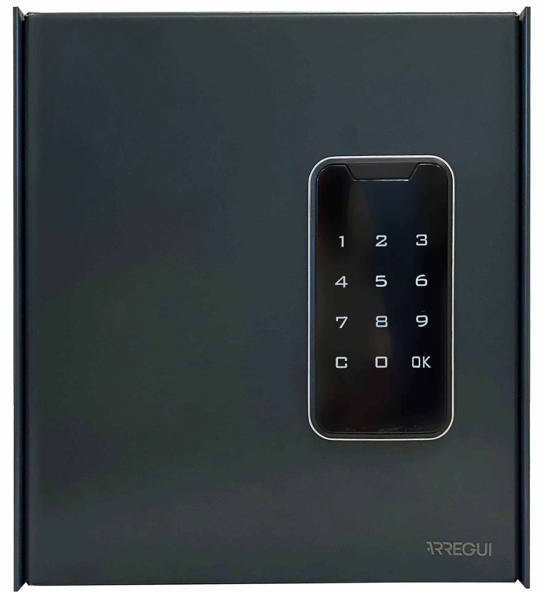 Arregui Keypro PLPRO14 Armario para Llaves con 14 Ganchos | Cerradura Electrónica con Teclado | Caja de Seguridad de Acero para 14 Llaves | Fácil Instalación en Pared | 22x20x10 cm | Gris Antracita