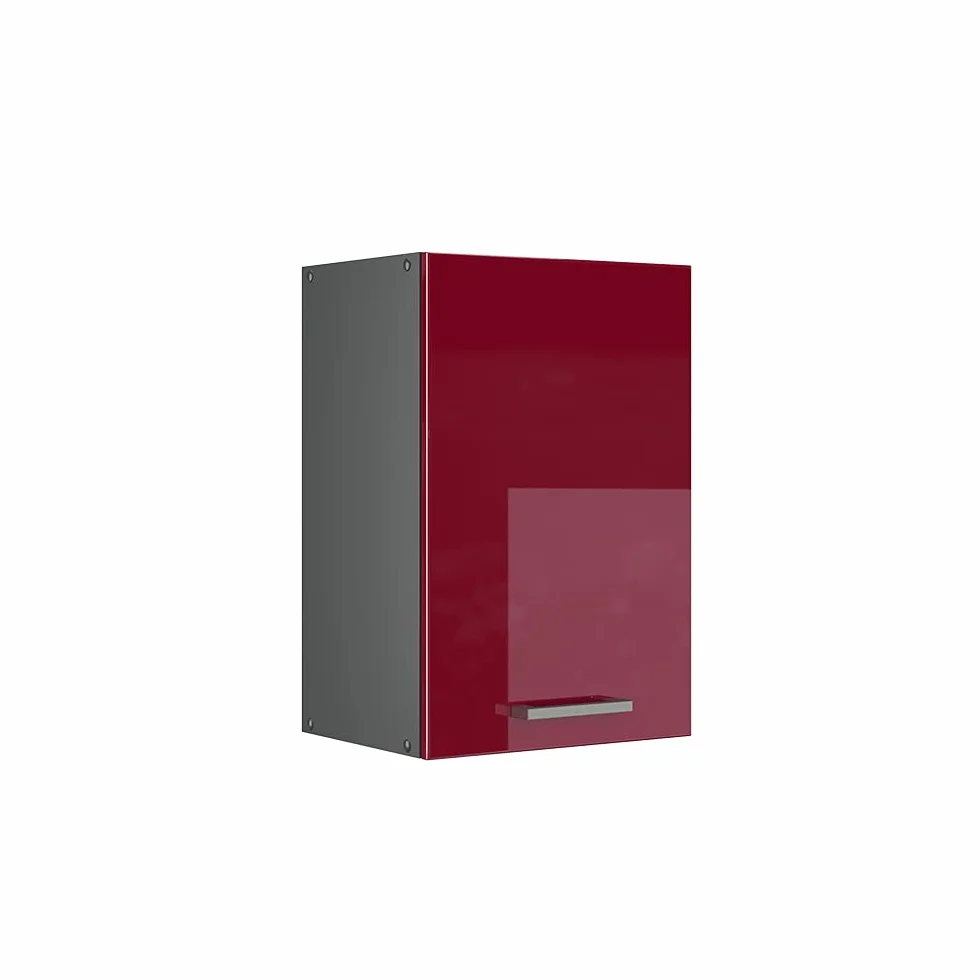 Vicco Armario Colgante R-Line, Rojo de Alto Brillo, 40 cm, para combinación Libre Dentro de Sistemas de Cocina modulares