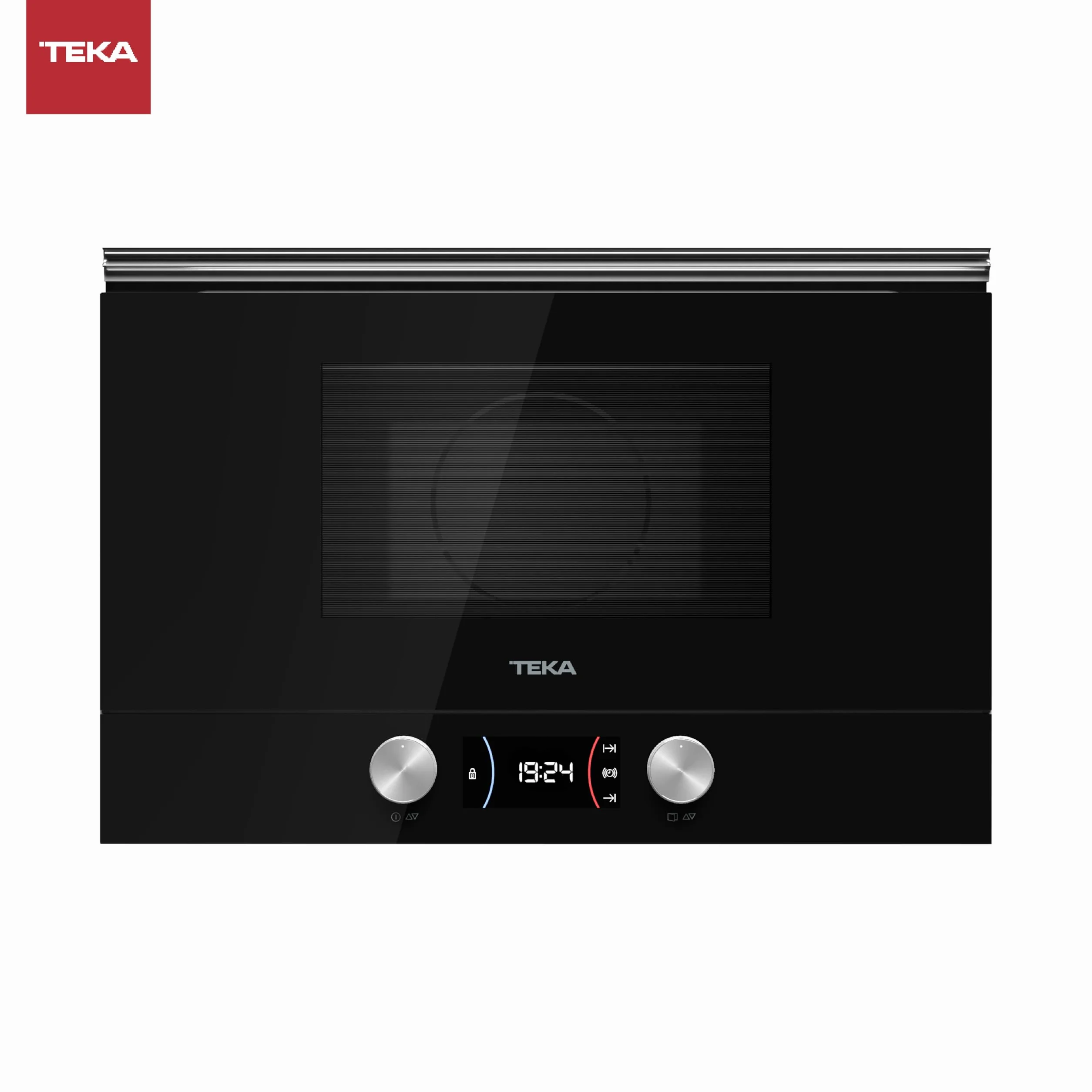 Teka ML 8220 BIS L Microondas de Integración Grill Urban Colors Edition Base Cerámica 5 Niveles Potencia 9 Menús Acceso Directo Cristal Negro