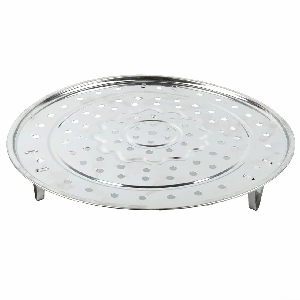 Bandeja de vapor ajustable acero inoxidable 20 cm 3 soportes desmontables para ollas sartenes