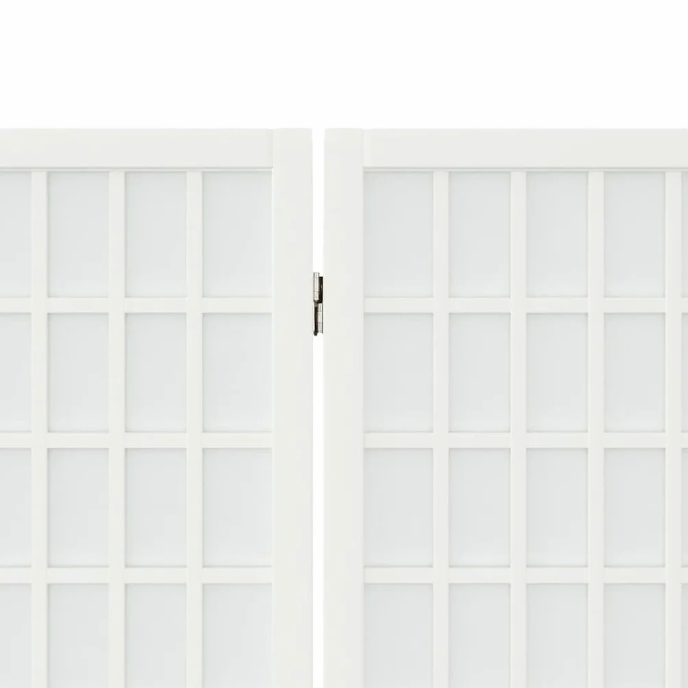 vidaXL Biombo plegable con 3 paneles estilo japonés blanco 120x170 cm