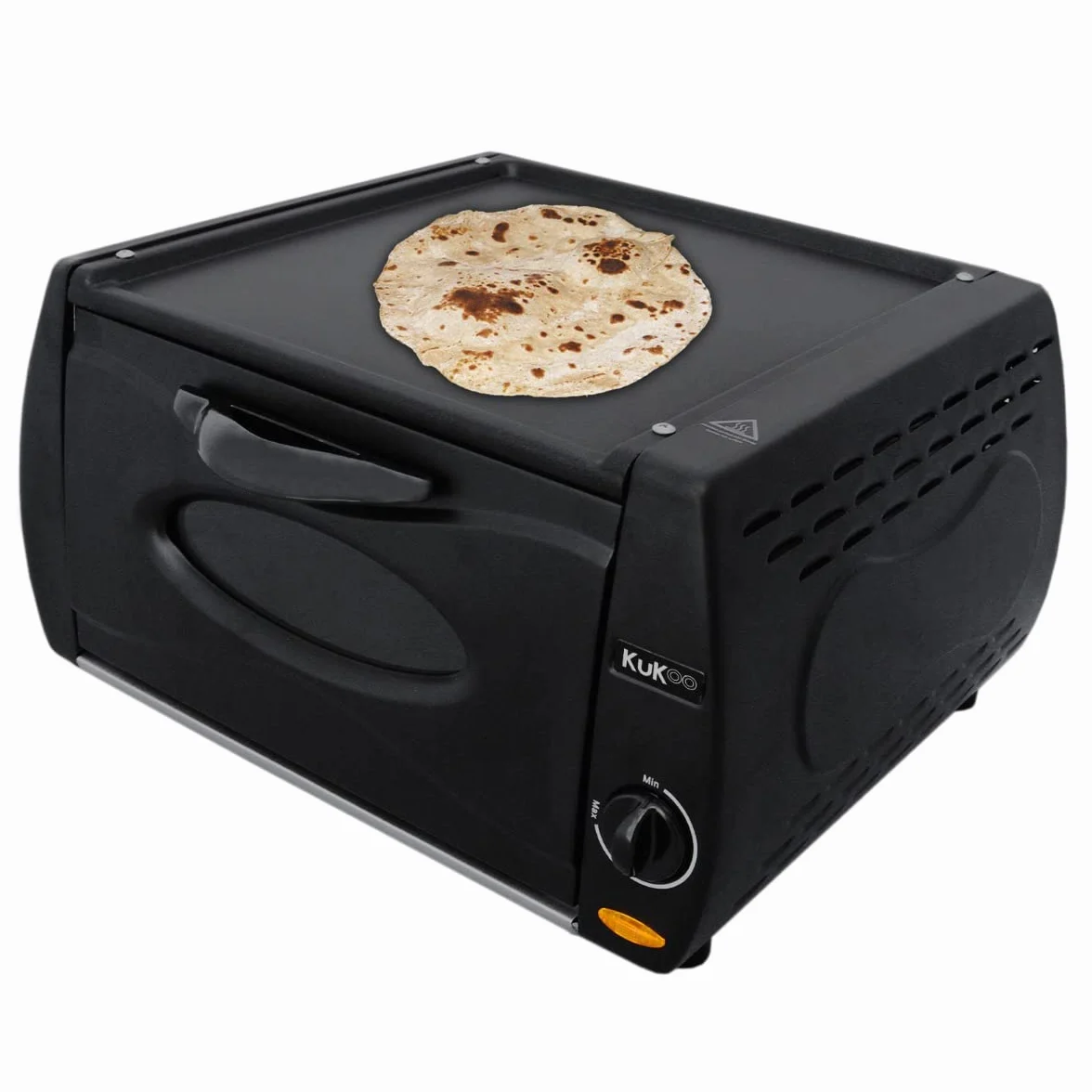 Horno Tandoor Mini Pizza Chapati Roti Lahmacun Manakish Naan Máquina para Pan Eléctrico Tandoori Aparato de Cocina Placa Superior Aluminio Vidrio