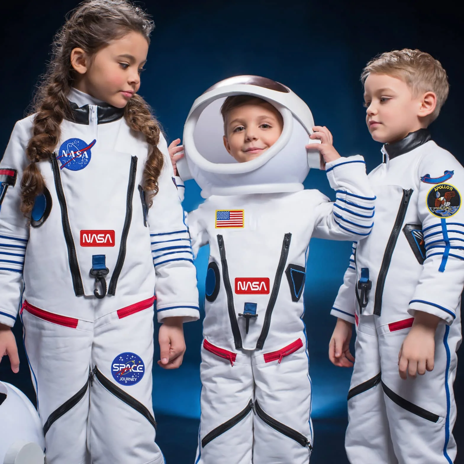 7 parches de la NASA, parches para planchar, insignia espacial para coser en transbordador espacial y parches de bandera de Estados Unidos para chaquetas, mochilas, gorras, bolsos, ropa