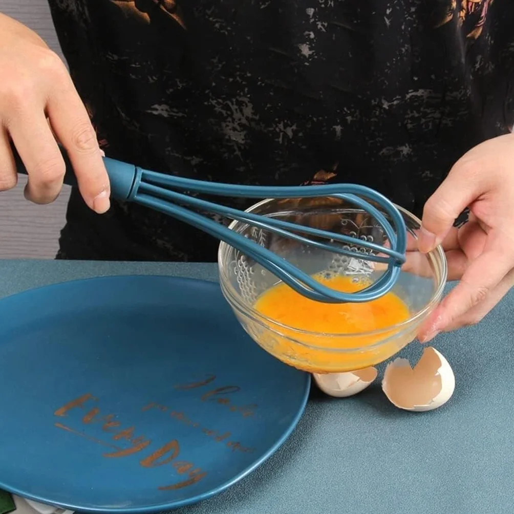 Varillas Cocina Espumador De Leche Batidor De Huevos Manual Multifuncional, Mezclador De Mantequilla, Harina Y Crema For El Hogar, Herramientas For Hornear En La Cocina Batidora De Leche(Rot)