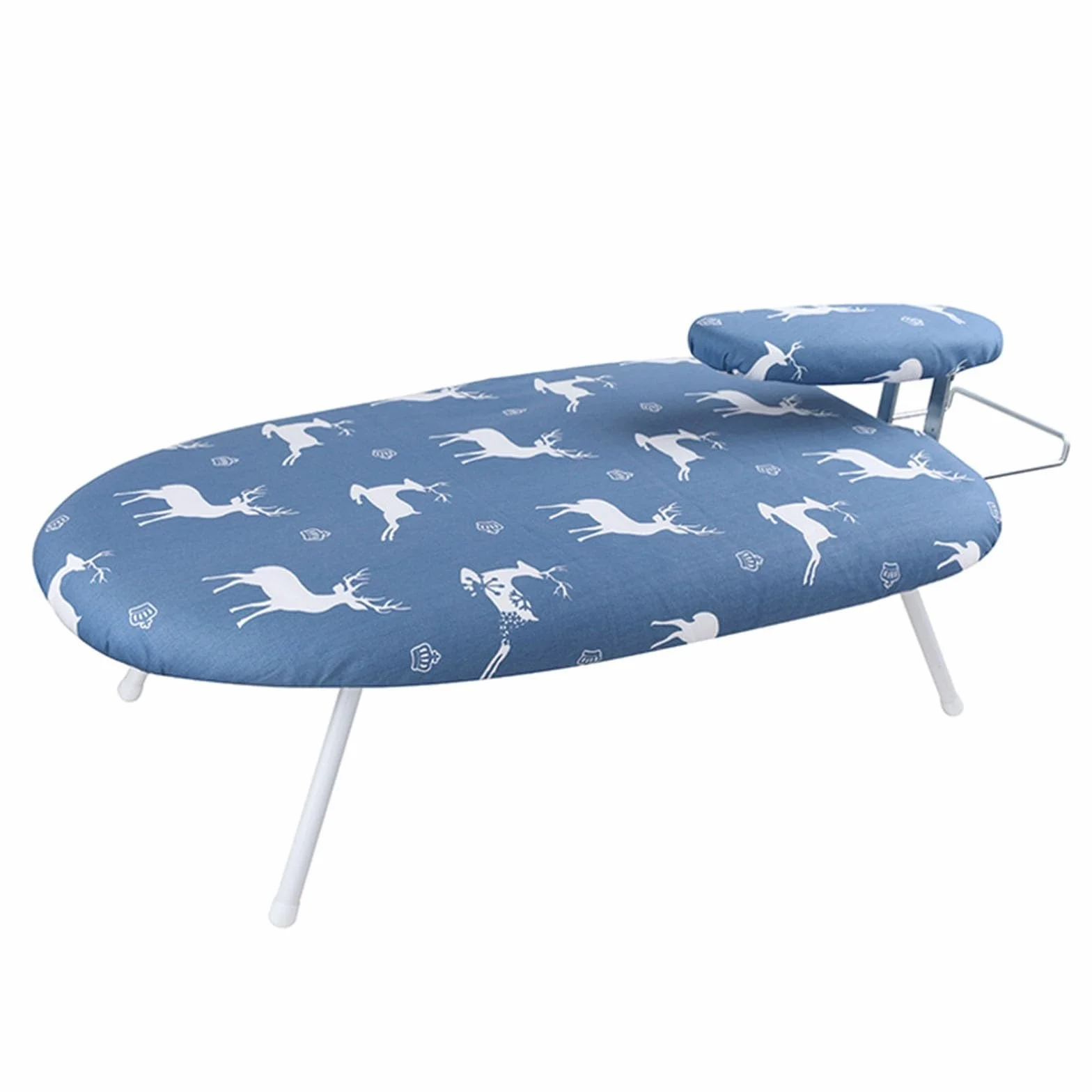 Tabla de Planchar Pequeña, Tabla de Planchar Portátil con Soporte para Plancha, Tabla Planchar Plegable Compacta para Ahorrar Espacio (Color : Blue)