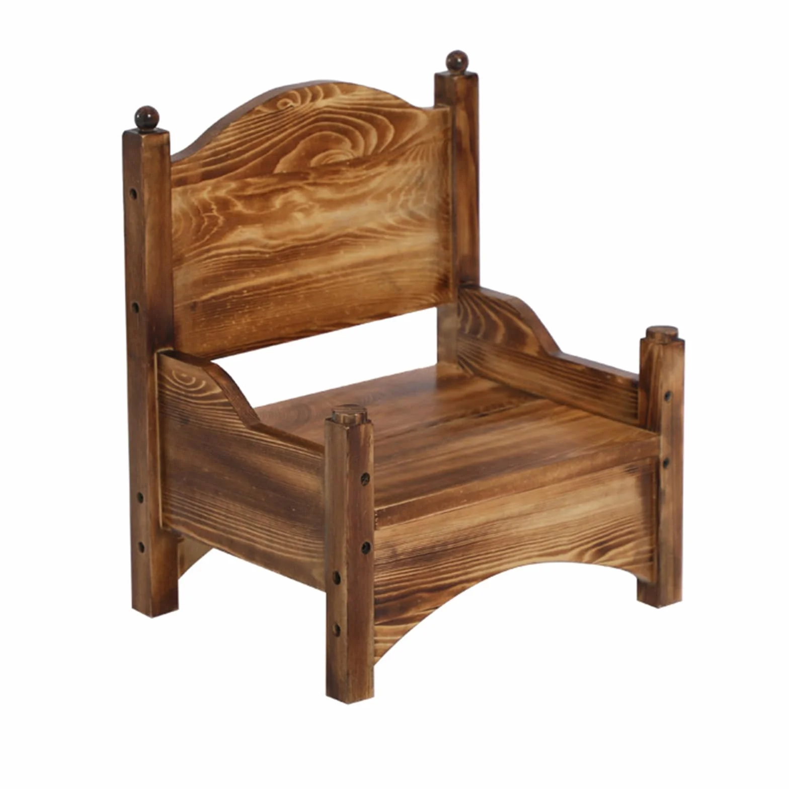 Sofá retro pequeño para bebé, accesorios de fotografía, sofá de madera maciza, muebles de fotografía para estudio, sofá de bebé y bebé