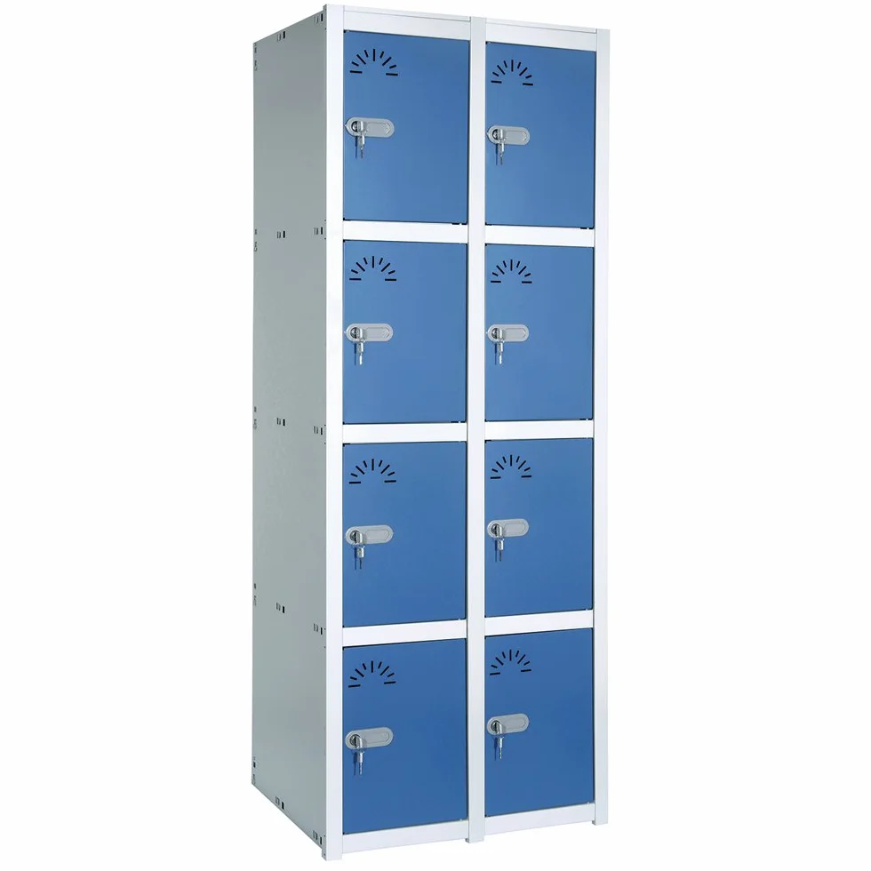 Taquilla metálica 4 Puertas. Módulo de 2 cuerpos. Med.: 1800x530x520 mm. Desmontado
