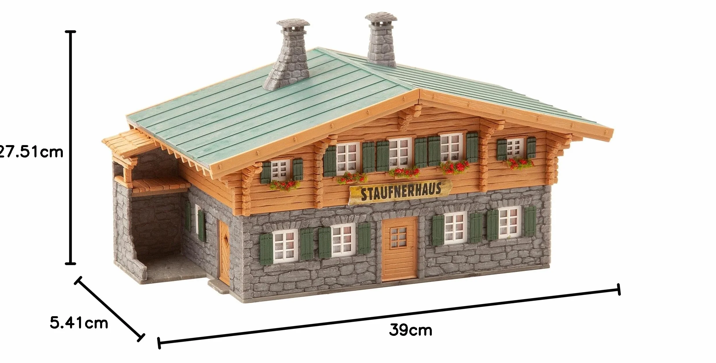 Faller Mountain Hut Staufnerhaus - Kit de Modelo H0, Escala H0, 117 Piezas, 1/87, para Hombres y Adultos Unisex