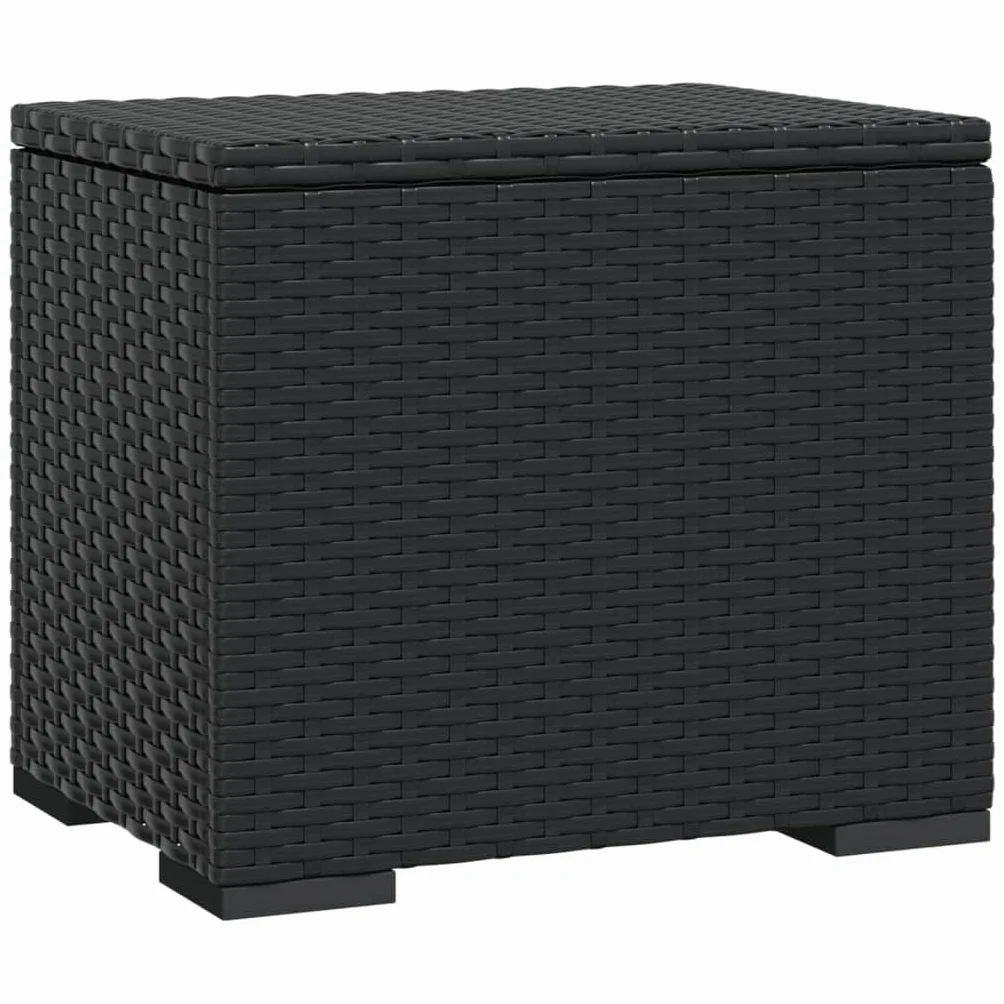 Taburete con cojín, 2 unidades, color negro, 40 x 30 x 40 cm, polirratán, acolchado, para salón, dormitorio, pasillo, con cojines suaves y marco de metal estable, ahorra espacio y es