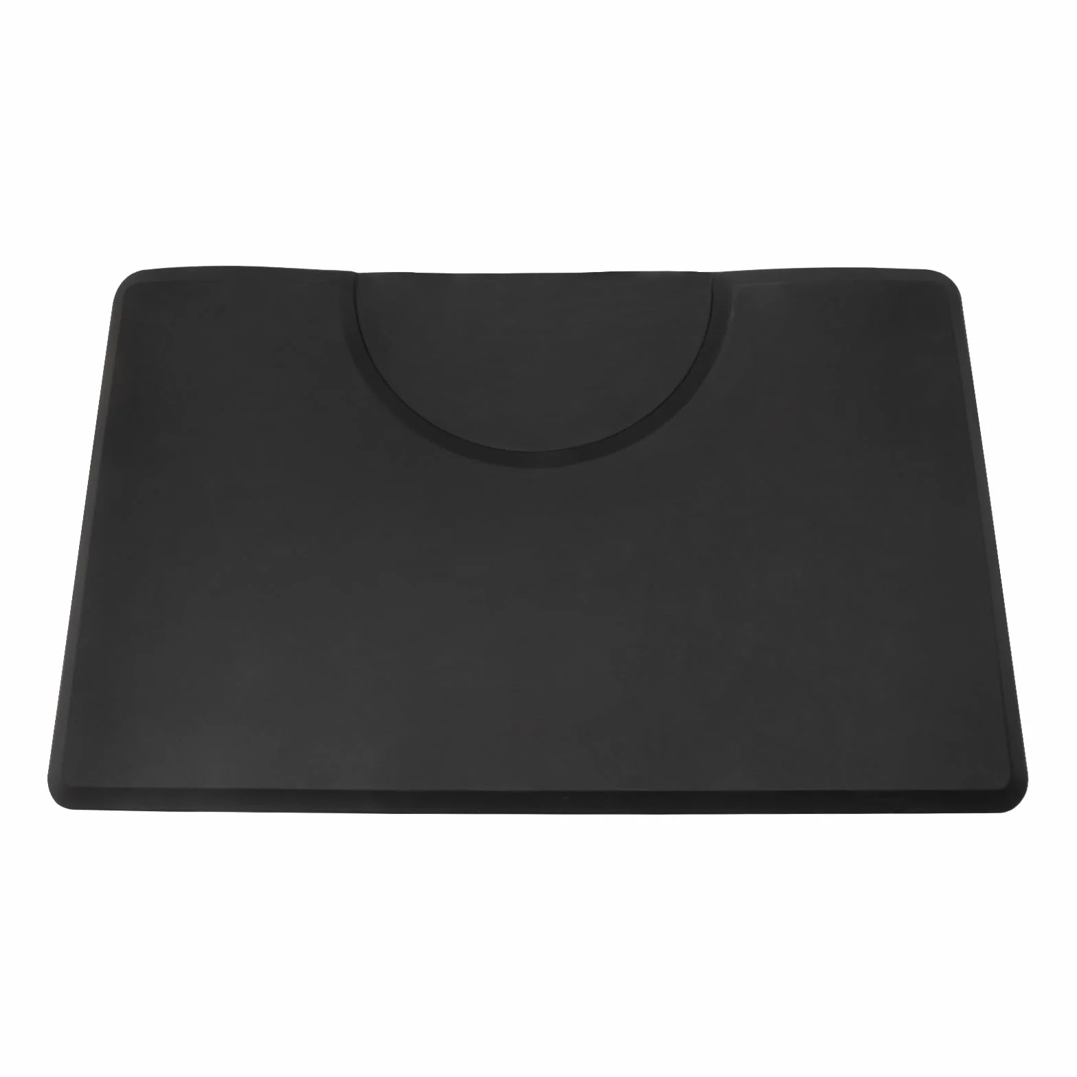 Alfombrilla de suelo antifatiga, alfombrilla de 3 x 5 pies para salón de peluquería, barbería, antideslizante, resistente al agua, talón resistente, cuadrado, negro