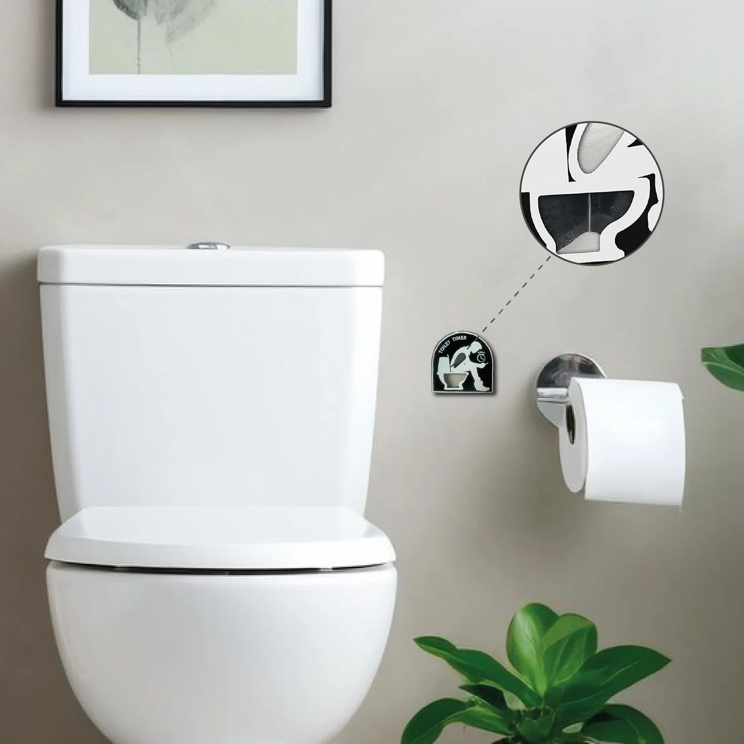 Temporizador Divertido para el Inodoro de 5 Minutos con Ventosa OriginalCorner®
