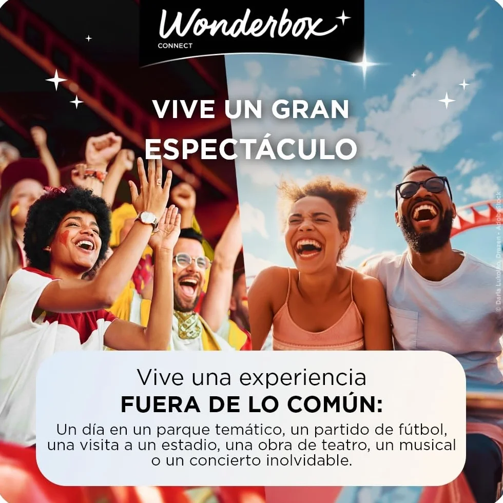 WONDERBOX Connect - Caja Regalo - Multi Parques Temáticos - para 1 a 3 pers | 1, 2 o 3 entradas según el parque - A elegir entre más de 20 Top Parques de Europa - Válido durante 27 meses