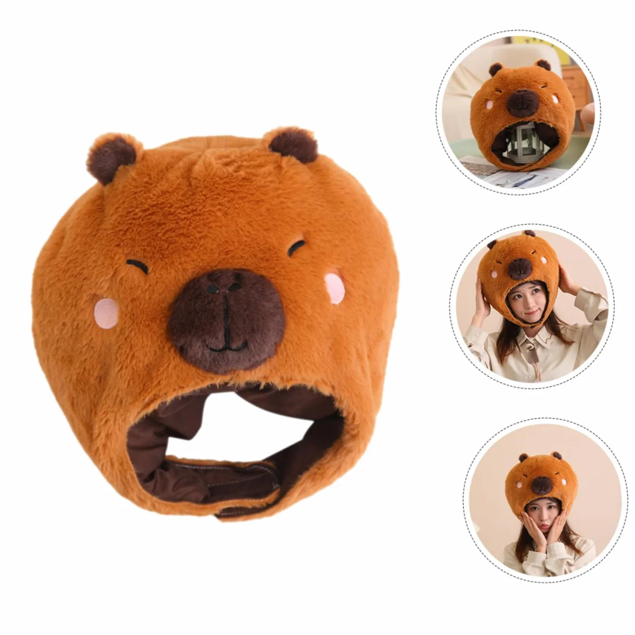 Sombrero De Peluche Divertido Diseño De Agua Dulce Accesorio De Fotografía y Disfraz Para Fiestas y Cosplay