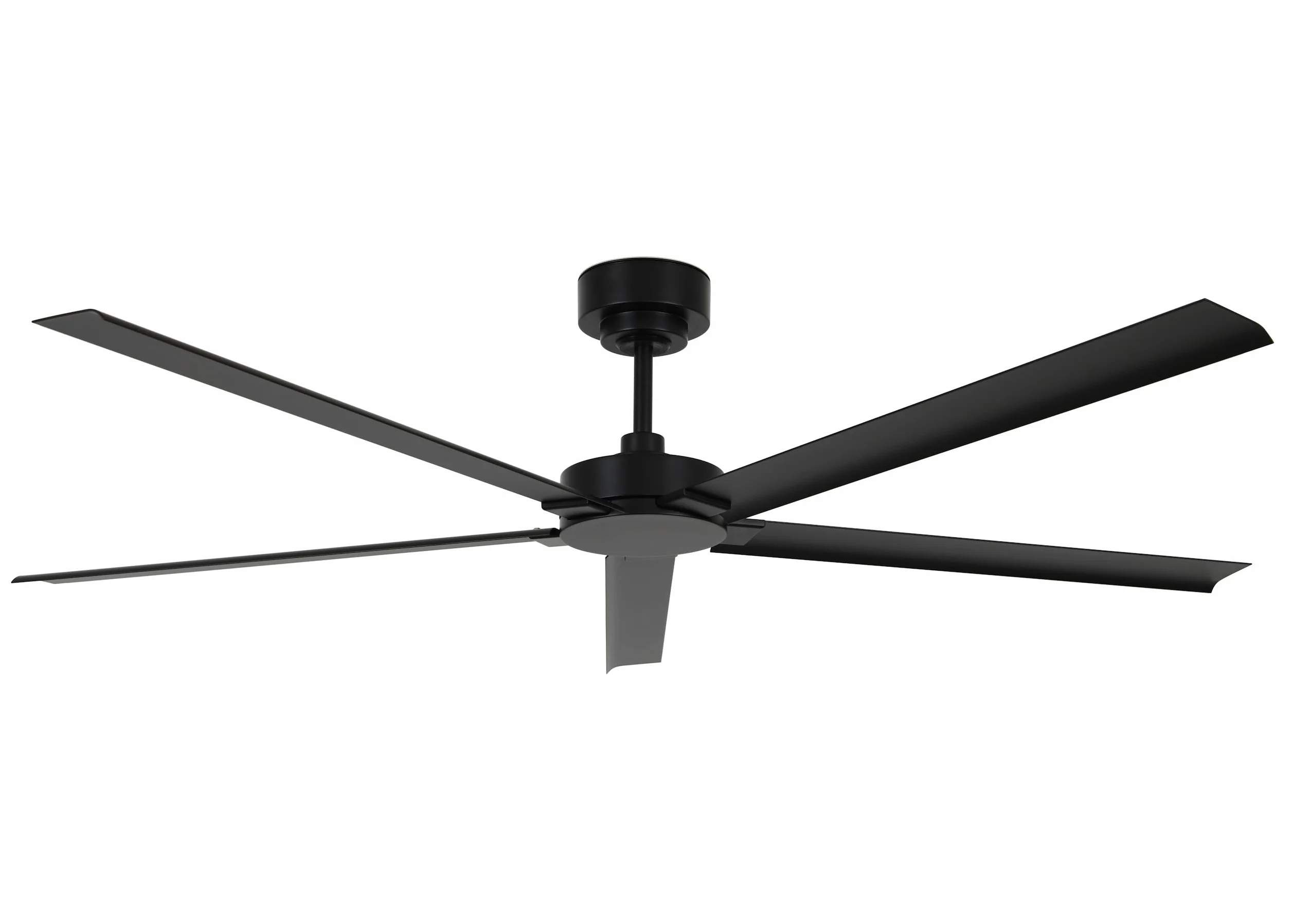 LUCCI AIR Ventilador de techo Monza de 152 cm de diámetro, 5 aspas IP55, incluye mando a distancia (negro)