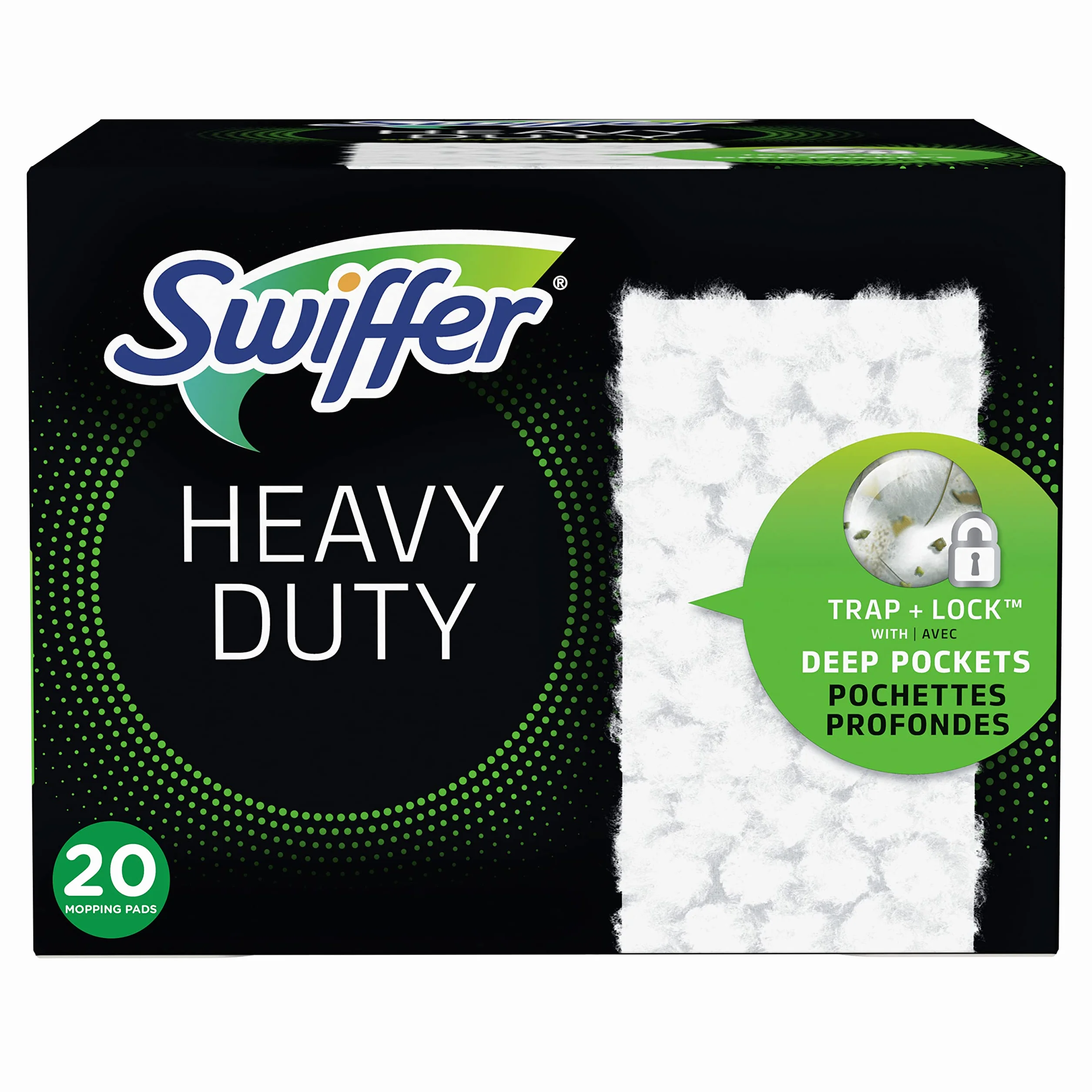 Swiffer Barredora de repuesto de tela seca multisuperficie para barrido y limpieza de pisos, 20 unidades