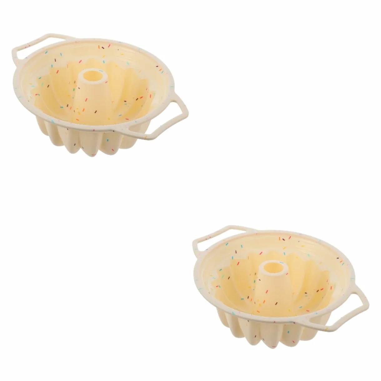 Cabilock 2 Piezas Molde de torta molde de pastel de bricolaje redondo tarta de queso molde muffins molde chocolate silicona suministros de cocina bandeja de hornear gel de sílice
