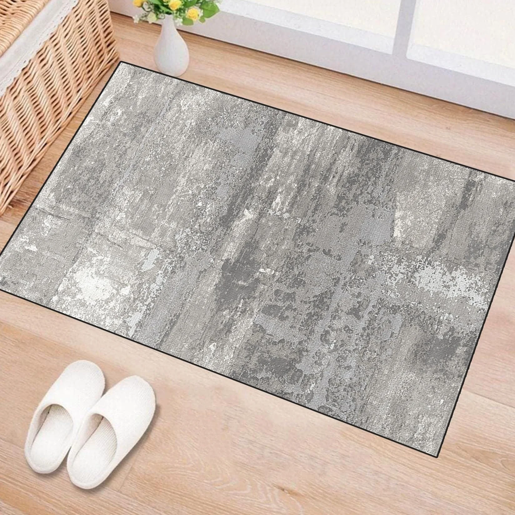 Pasillos Antideslizante Alfombra 80 x 220 cm Antideslizante y Lavable Alfombrilla de Cocina, Alfombra Antifatiga Antideslizante Respaldo de TPR para Cocina, Corredor, J