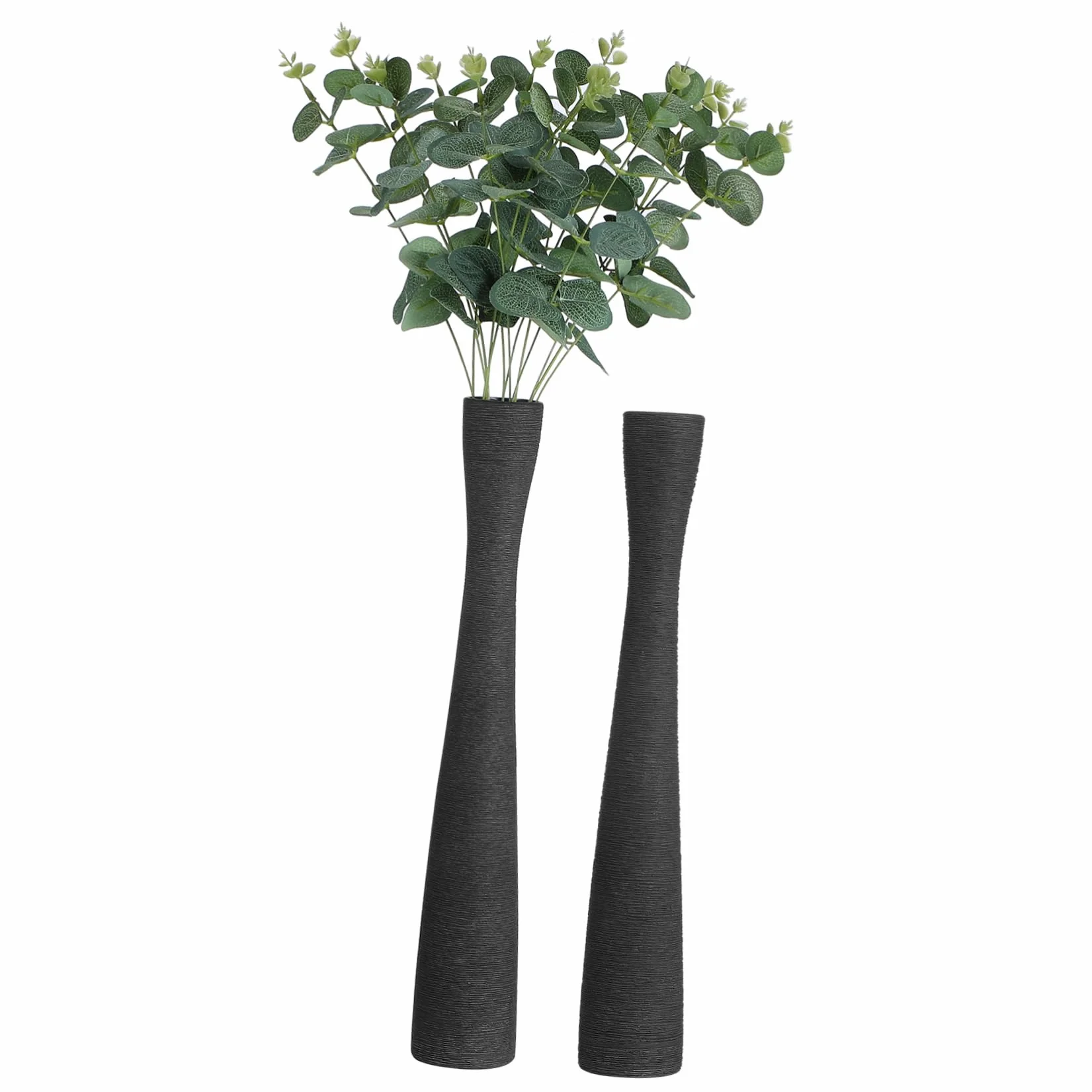 Sosoport 2piezas Jarrones De Cerámica Decorativos y Cuello Estrecho Bodas y Decoración De Escritorio