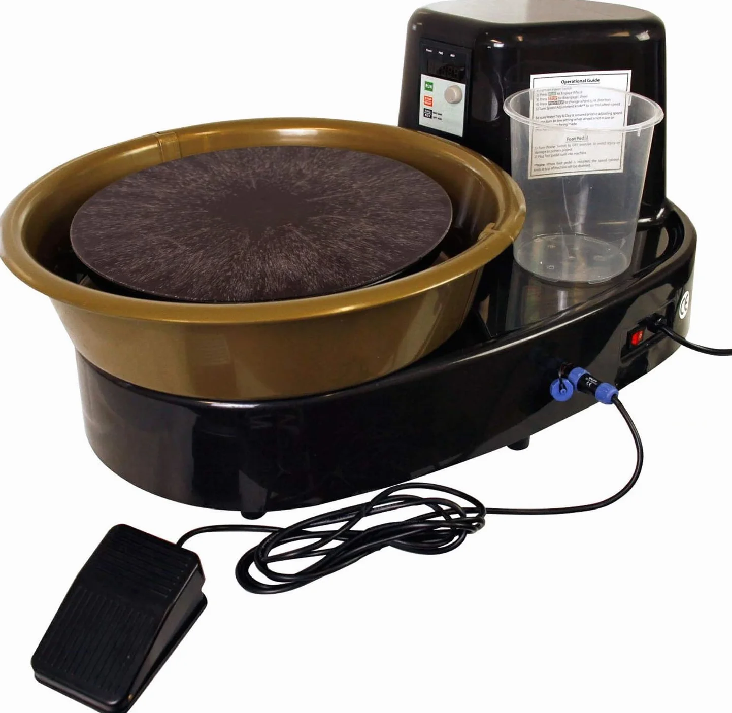 Airgoo AG-60 Disco de arcilla de cerámica máquina eléctrica cerámica lanzar trabajo Clay Shaping Tool con pedal