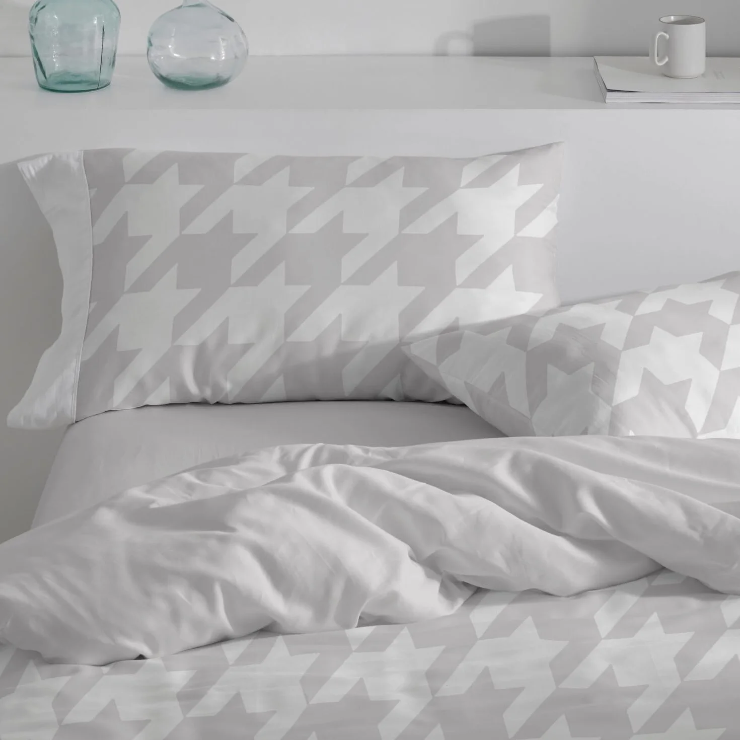 Burrito Blanco | Funda Nórdica 100% Algodón Cama 135 Quarzo | Incluye Bajera y Funda de Almohada | 144 Hilos | Tacto Suave | Larga Duración | Fácil Planchado | Apto Secadora