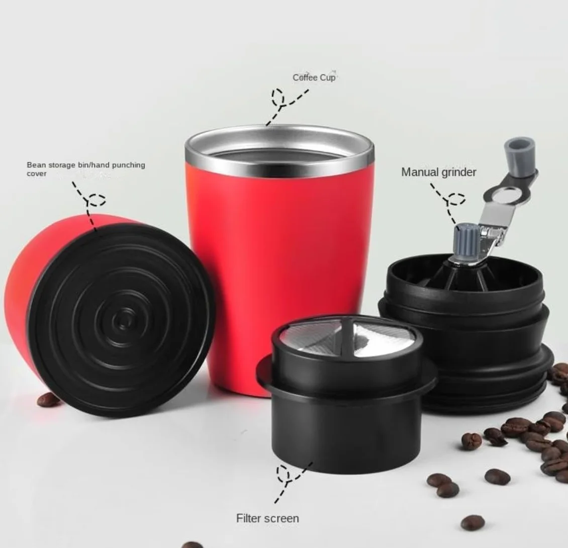 Molinillo Café Oficina Cafetera Manual, Molinillo De Café, Molino Presión, Máquina Expreso Portátil, Molinillos Granos Vintage Moledor de Cafe