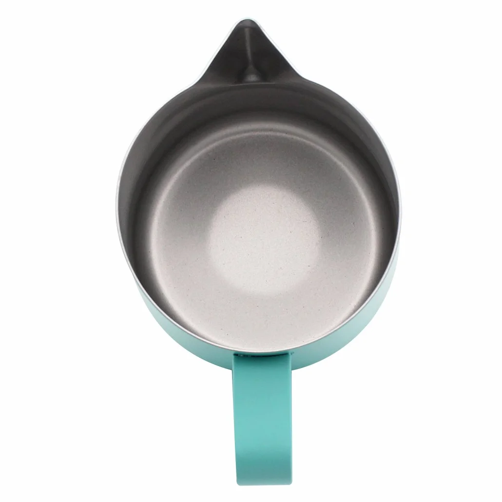 Frothing Pitcher Jug 600 ml Azul para Café, Latte y Espuma de Leche