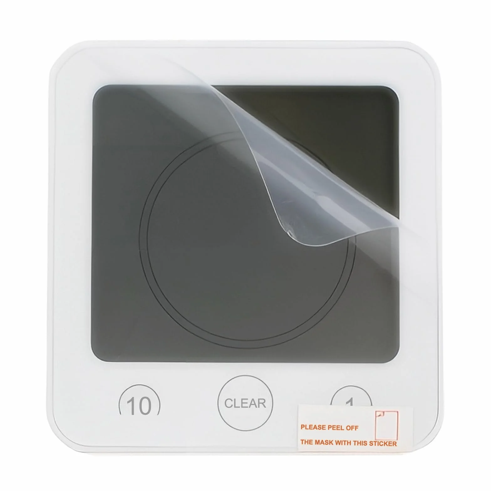 Reloj de Baño Digital con Temperatura Humedad, Alarma Impermeable, Temporizador LCD Control Táctil, Blanco
