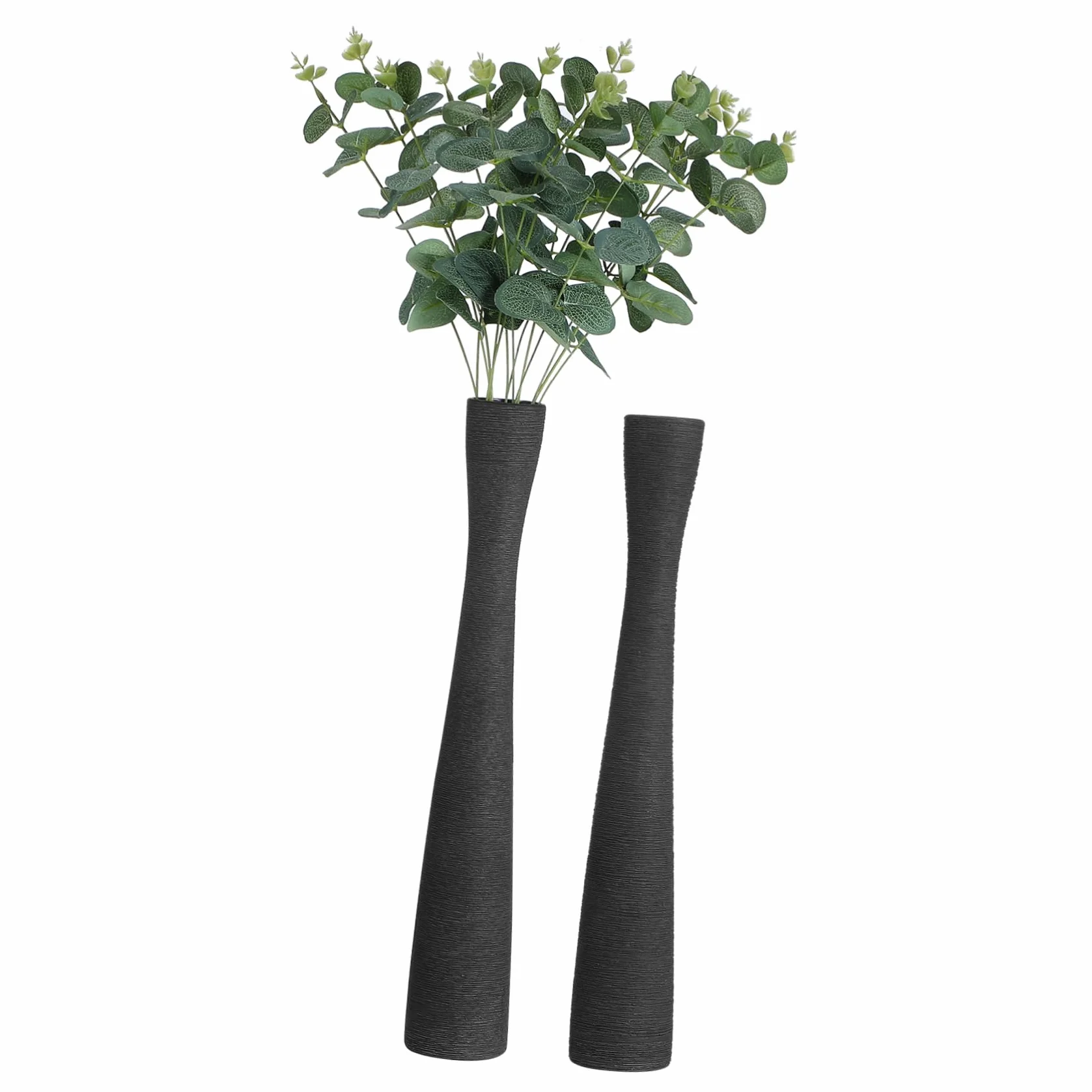 Alipis 2piezas Jarrón De Cerámica De Cuello Estrecho Jarrones De Piso para Flores Decorativos para Sala De Estar y Oficina