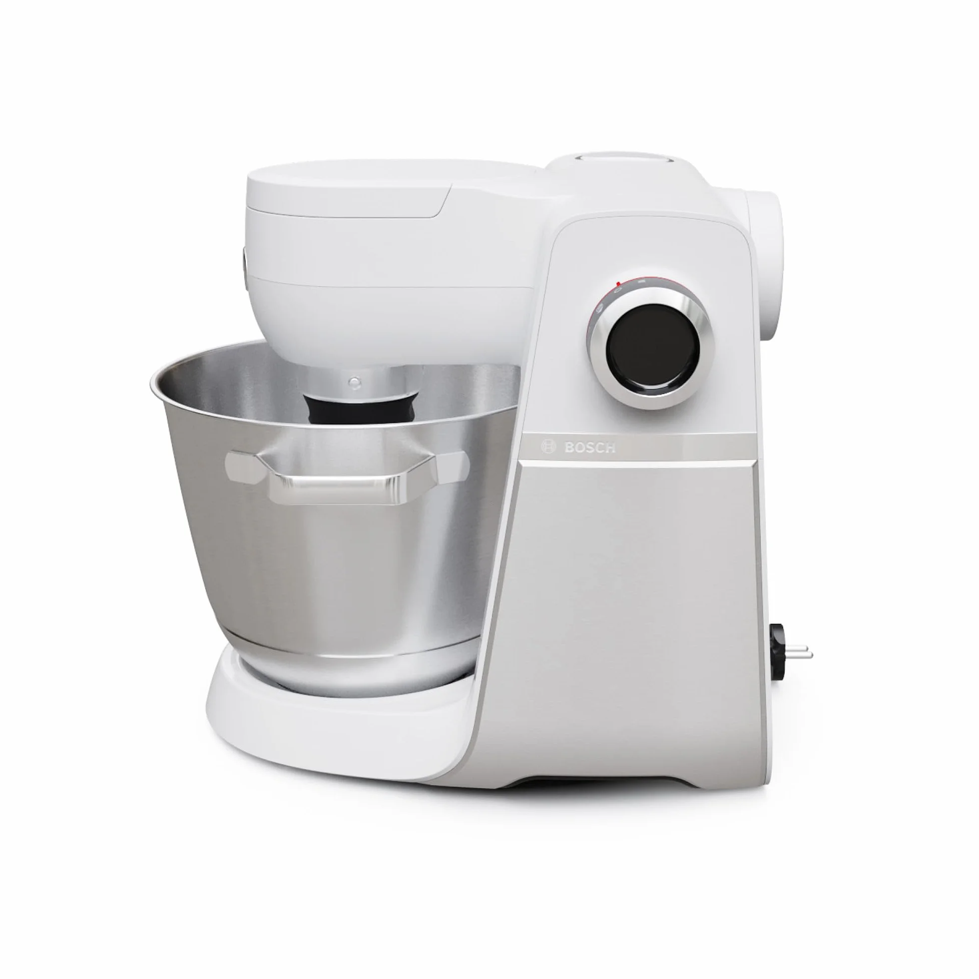 Bosch - Robot de Cocina, Serie 6, 1600W, Amasado Planetario 3D, Set de Pastelería, Triturador, Batidora de vaso ThermoSafe, Blanco, MUMS6EW22
