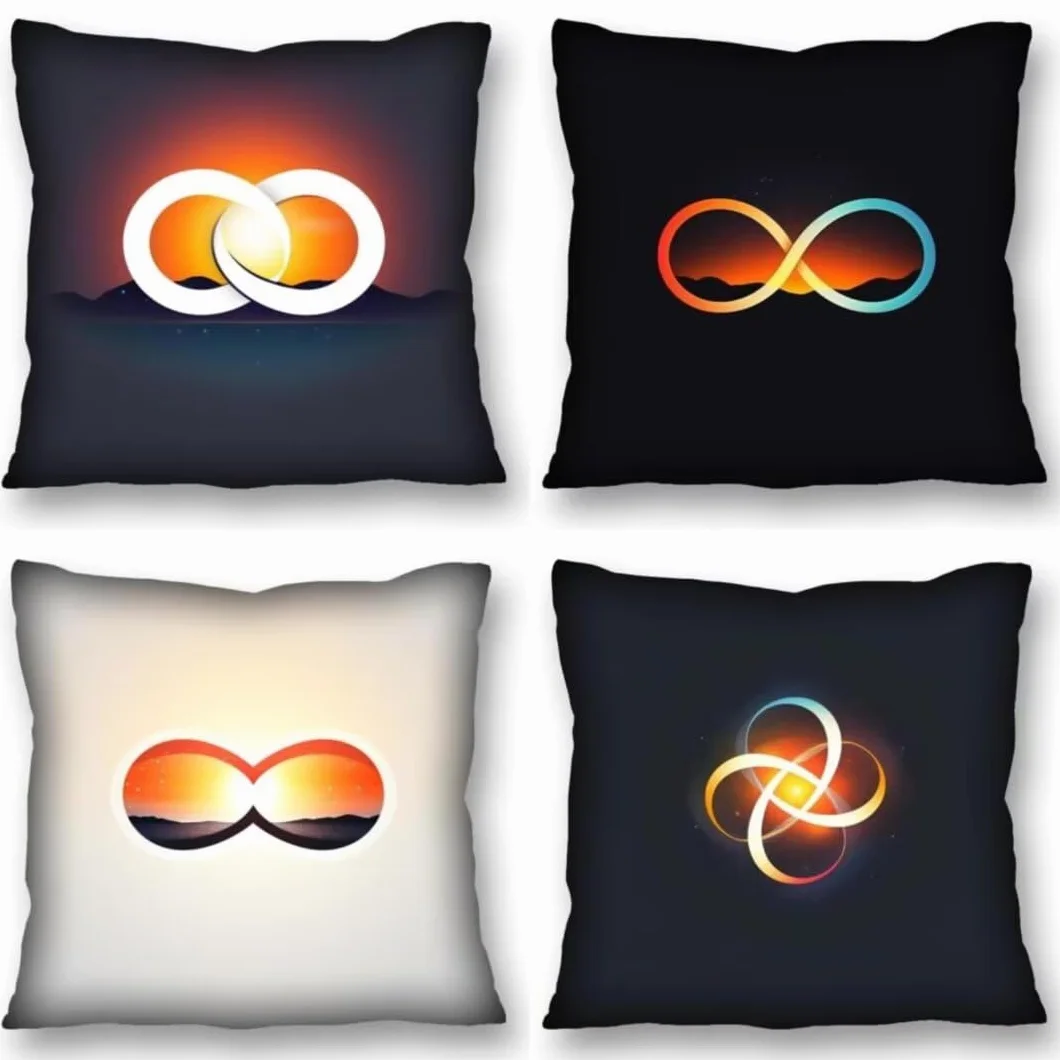 Juego de 4 Fundas de Cojines 70x70 cm Cojines brillante aureola Funda Cojin Cuadrados de Lino Fundas Cojines Sofá Cojines Decorativos para Salón Sofá Dormitorio Coche Jardín Decoración del Hogar