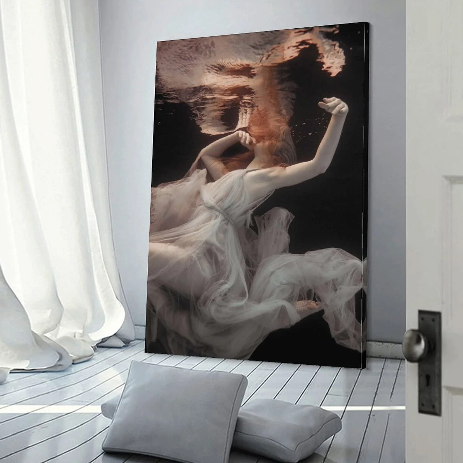 Póster etéreo de la diosa griega para habitación, póster estético, pintura decorativa, lienzo para pared, póster para sala de estar, dormitorio, 40 x 60 cm