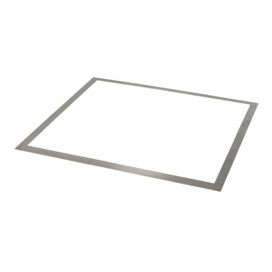 Xavax Marco adaptador para placa de cocina (61 x 0,1 x 54 cm, marco de acero inoxidable)