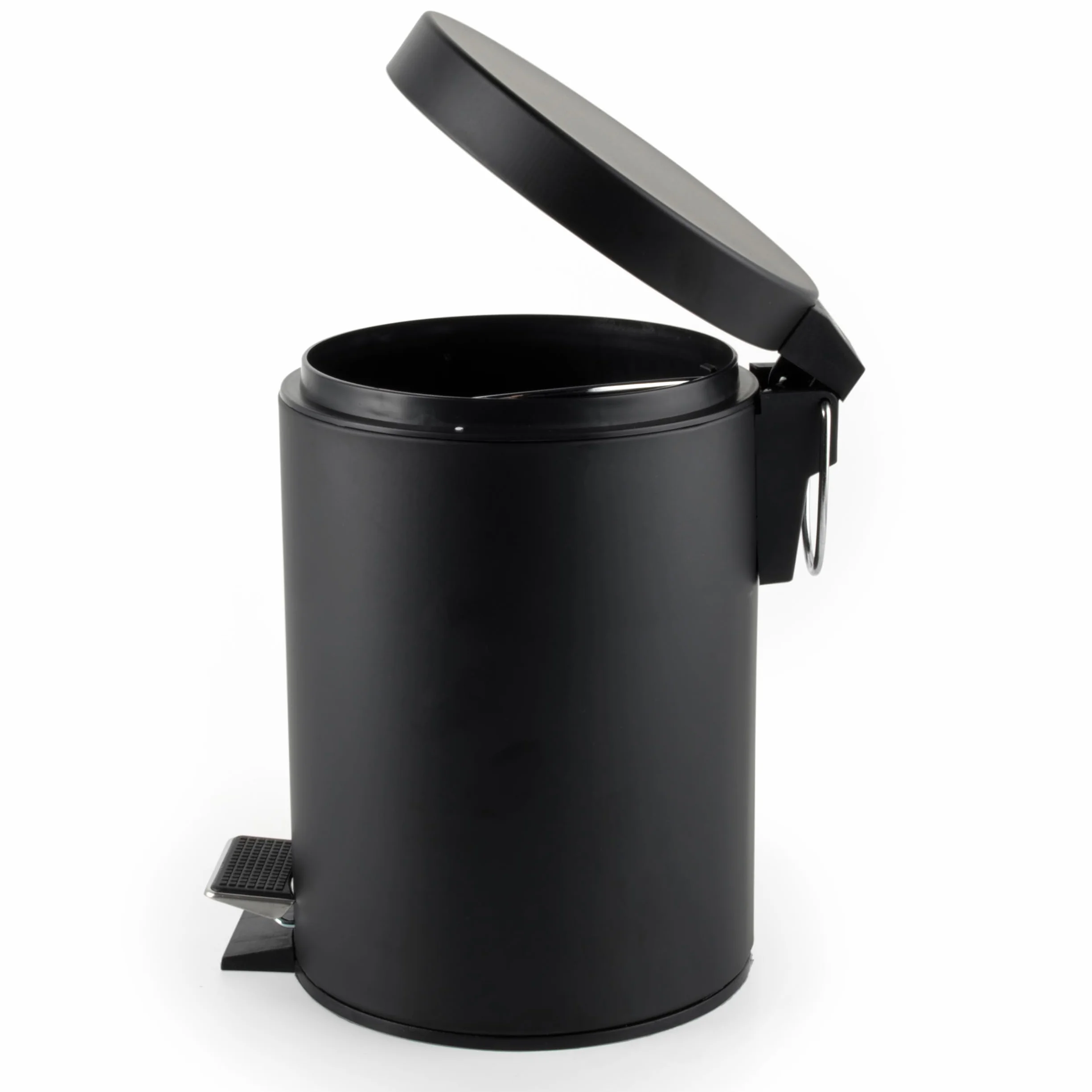 Beldray cubo de baño con pedal 3 L acero inoxidable tapa cierre suave cubo interior extraíble negro