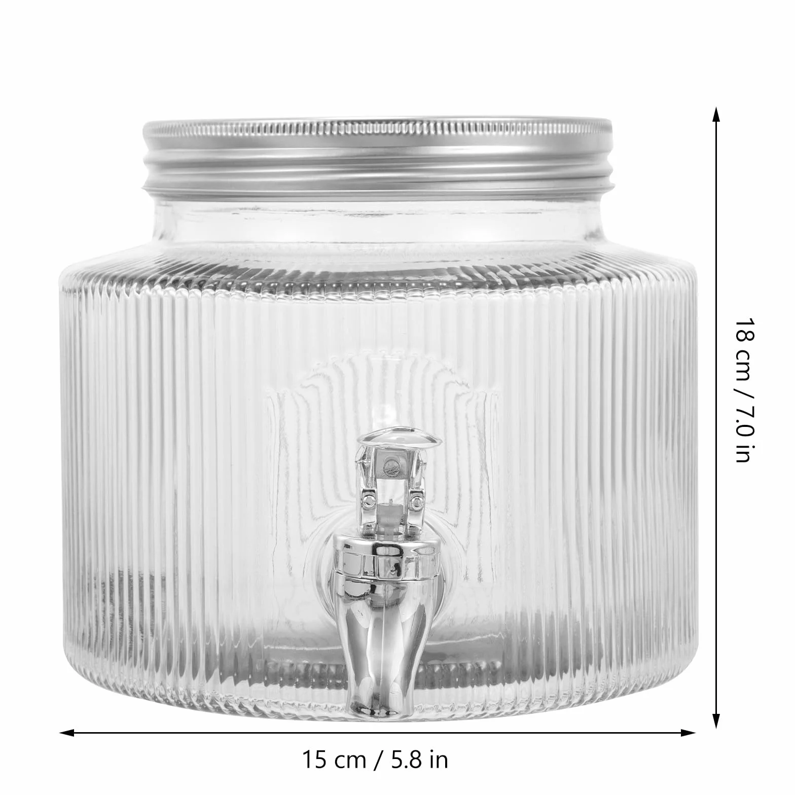 STOBAZA Dispensador de Bebidas Diseño Único de 2,8l de con Grifo y Fácil de Verter para Té Helado y Bebidas Frías en Fiestas y Reuniones