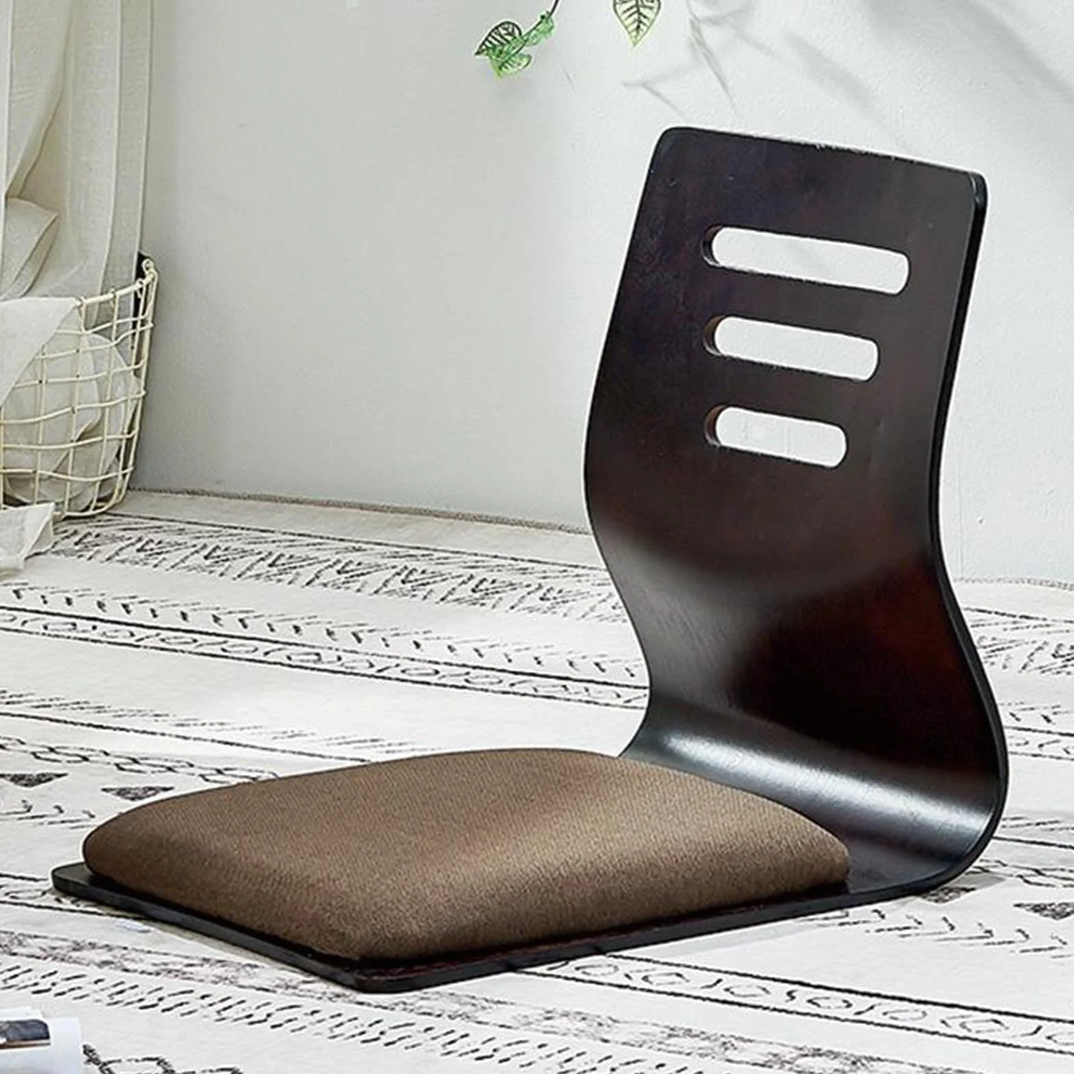 Silla De Suelo,Silla Japonesa De Suelo,Silla De Piso De MeditacióN,Ligera Y PortáTil,Resistente Al Desgaste, Relajarse En Cualquier Espacio