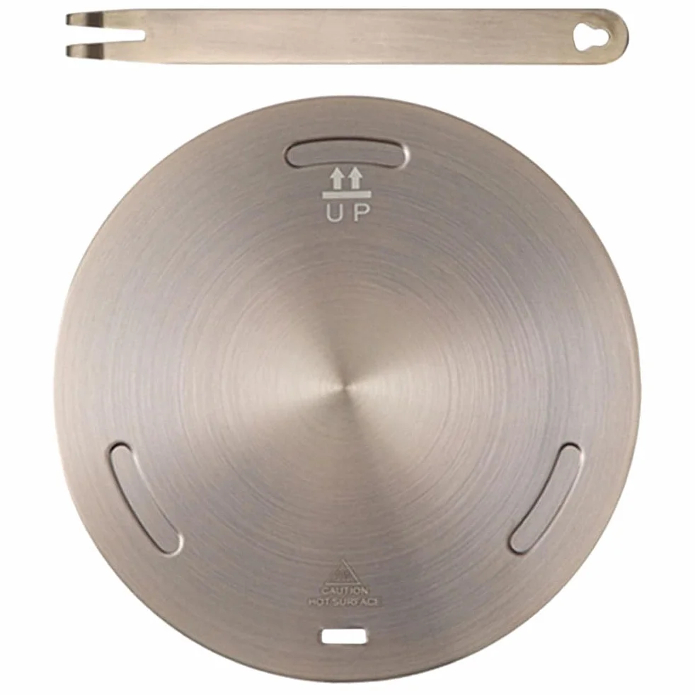Mikikit - Placa difusor de calor para cocina de inducción, acero inoxidable, adaptador de 30 cm, accesorio de cocina para electricidad de gas
