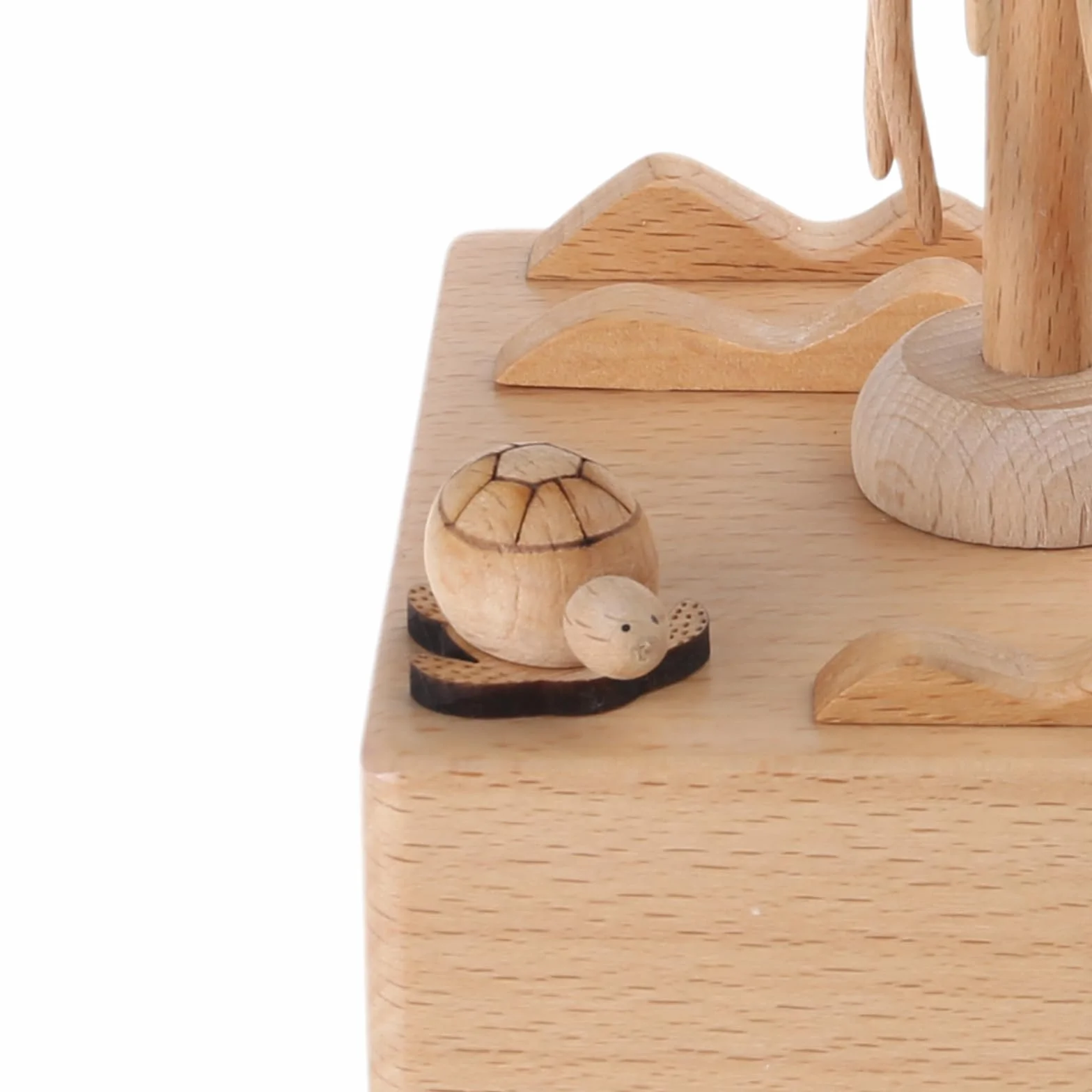 Caja de música eléctrica subacuática, artesanía intrincada y melodías pacíficas, escultura de madera, hermosos diseños subacuáticos, realzador relajante