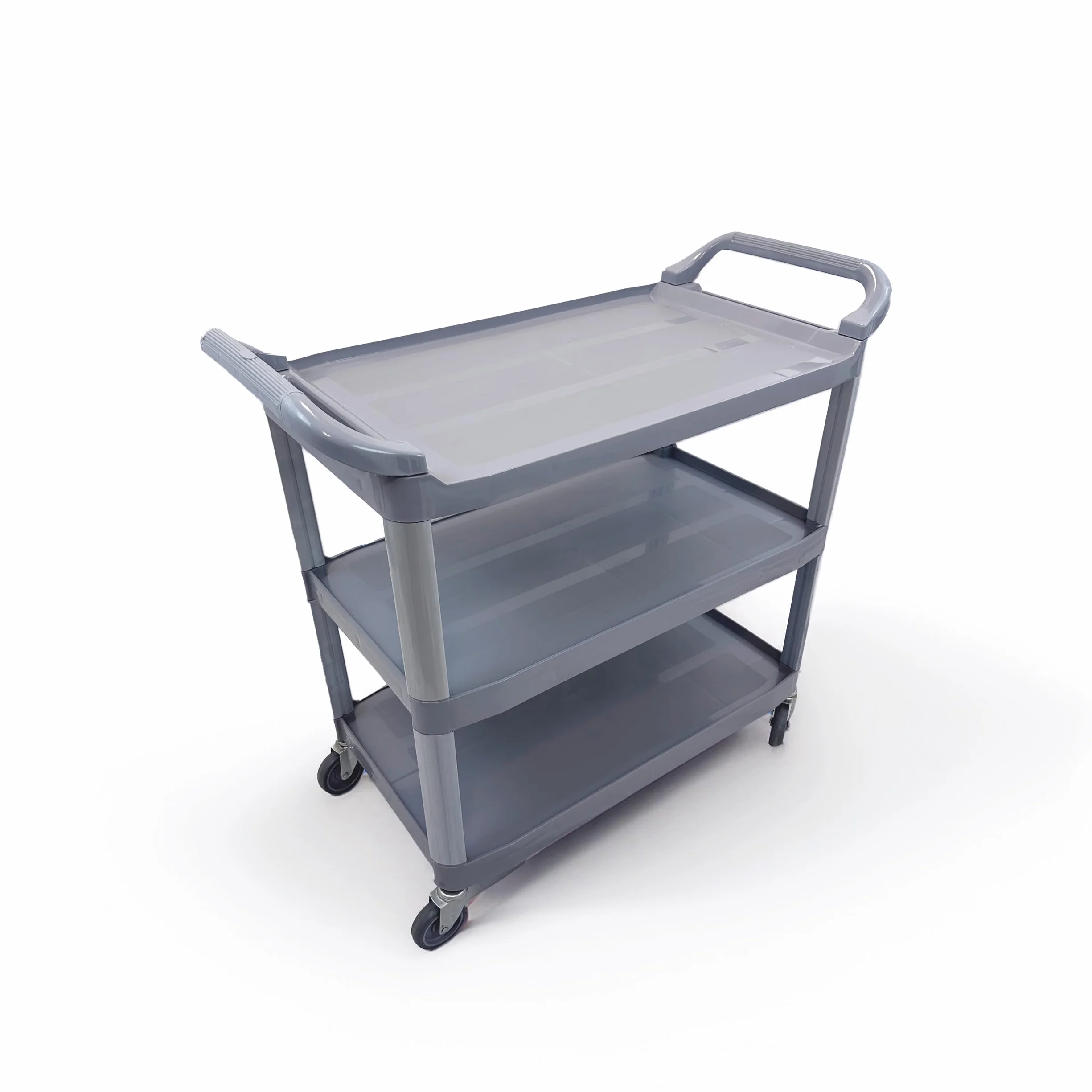 Carro hostelero Profesional con 3 bandejas y Ruedas de Acero y Polipropileno. Mediads 102x50x96 (L x F x A)