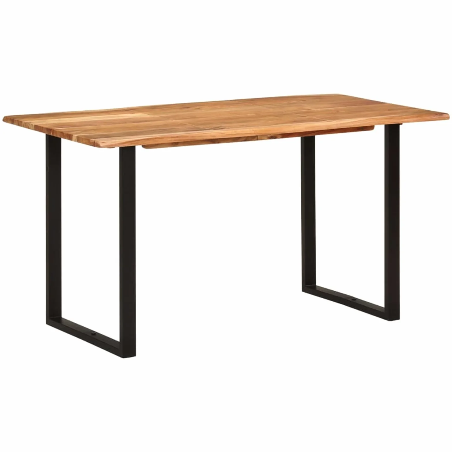 Homgoday Mesa de Comedor de Madera Maciza de Acacia 140x70x76 cm Mesa Comedor nordica Madera Comedor Desayuno Muebles Comedor Mesa