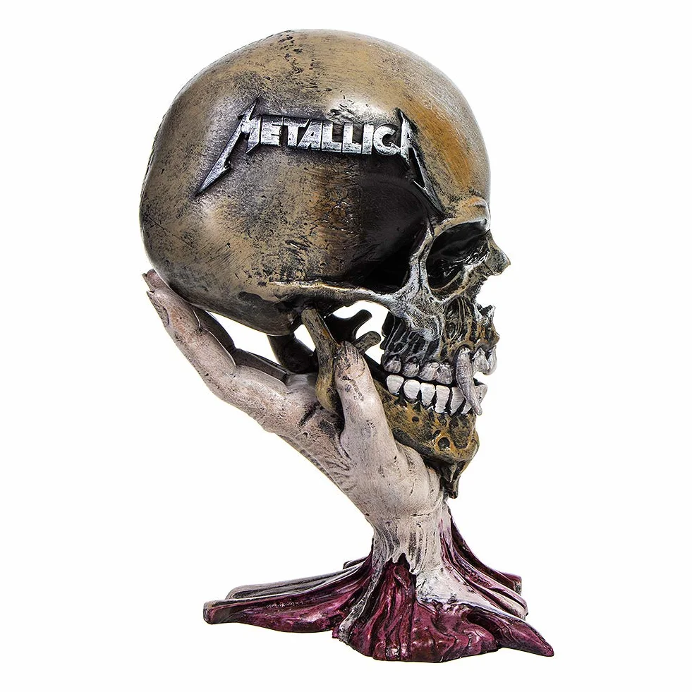 Nemesis Now Metallica Sad But True Skull 22 cm, Resina, Gris Pardo