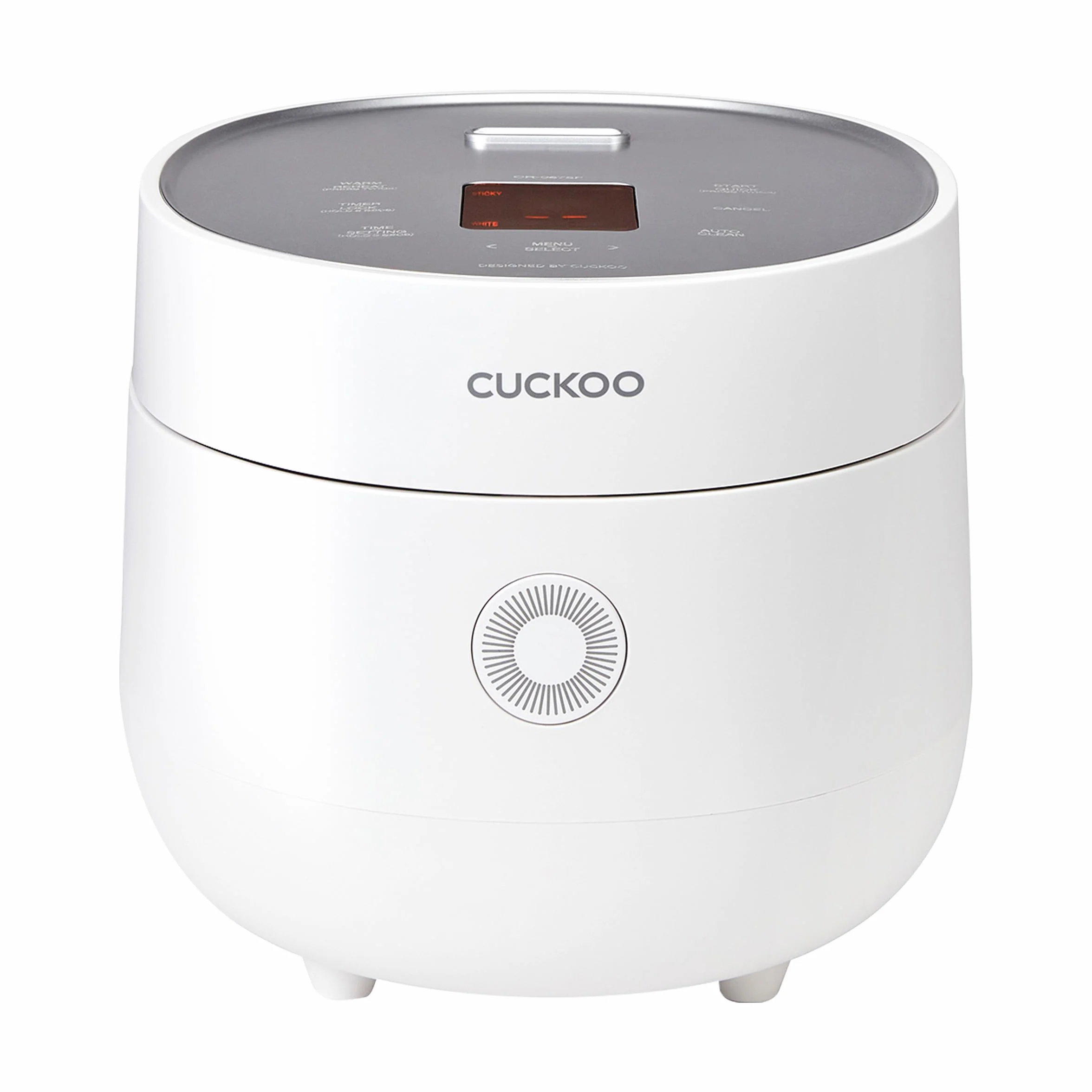 CUCKOO CR-0675FW Arrocera Micom de 6 tazas (sin cocinar) y 12 tazas (cocinada) con olla interior antiadherente, 13 modos de menú, visualización LCD, tecnología lógica difusa, limpieza automática