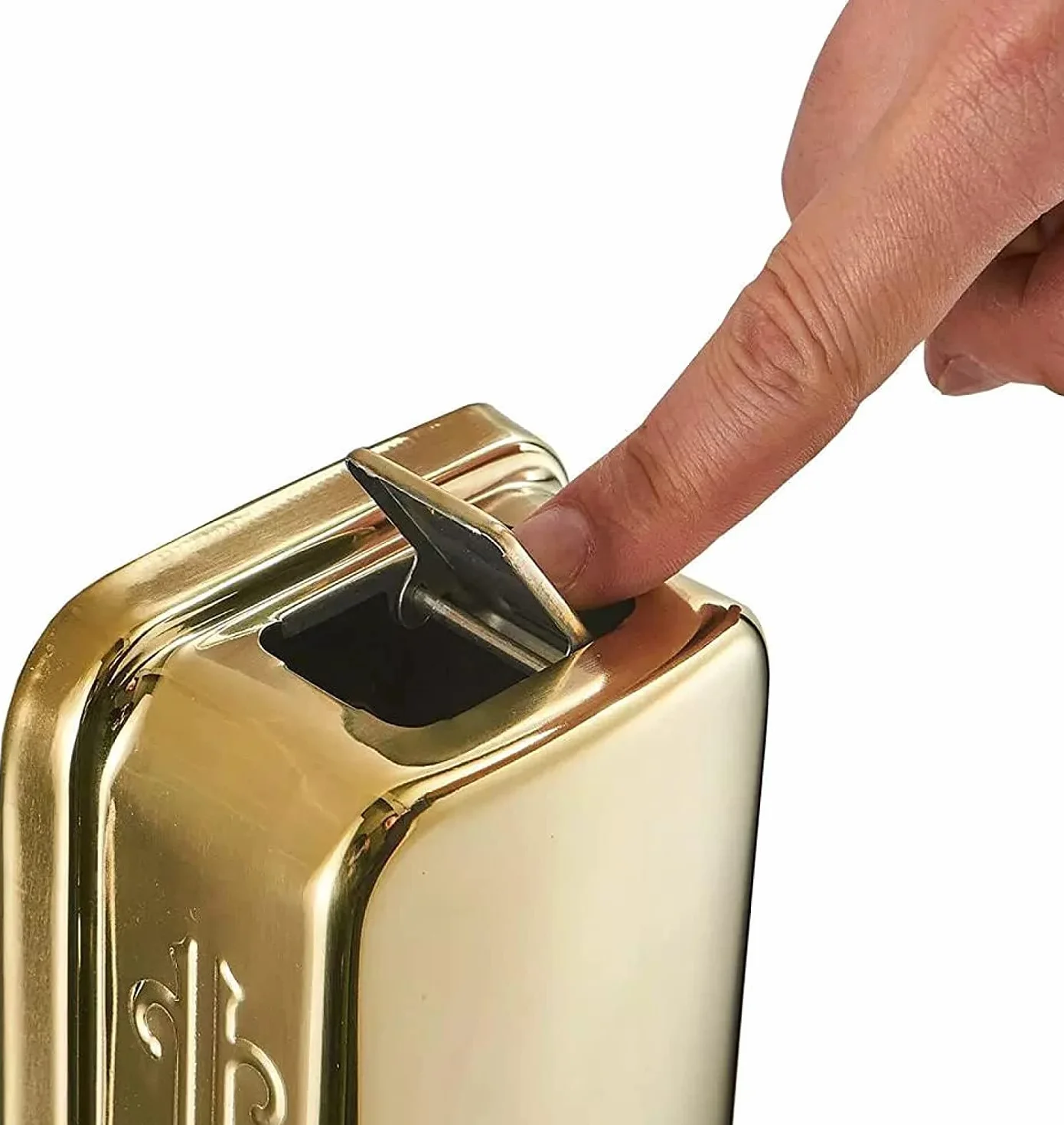 Dispensador de jabón de Acero Inoxidable con Salida Manual, dispensador de jabón de Pared para baño de Hotel, dispensador de jabón de Acero Inoxidable Dorado 304