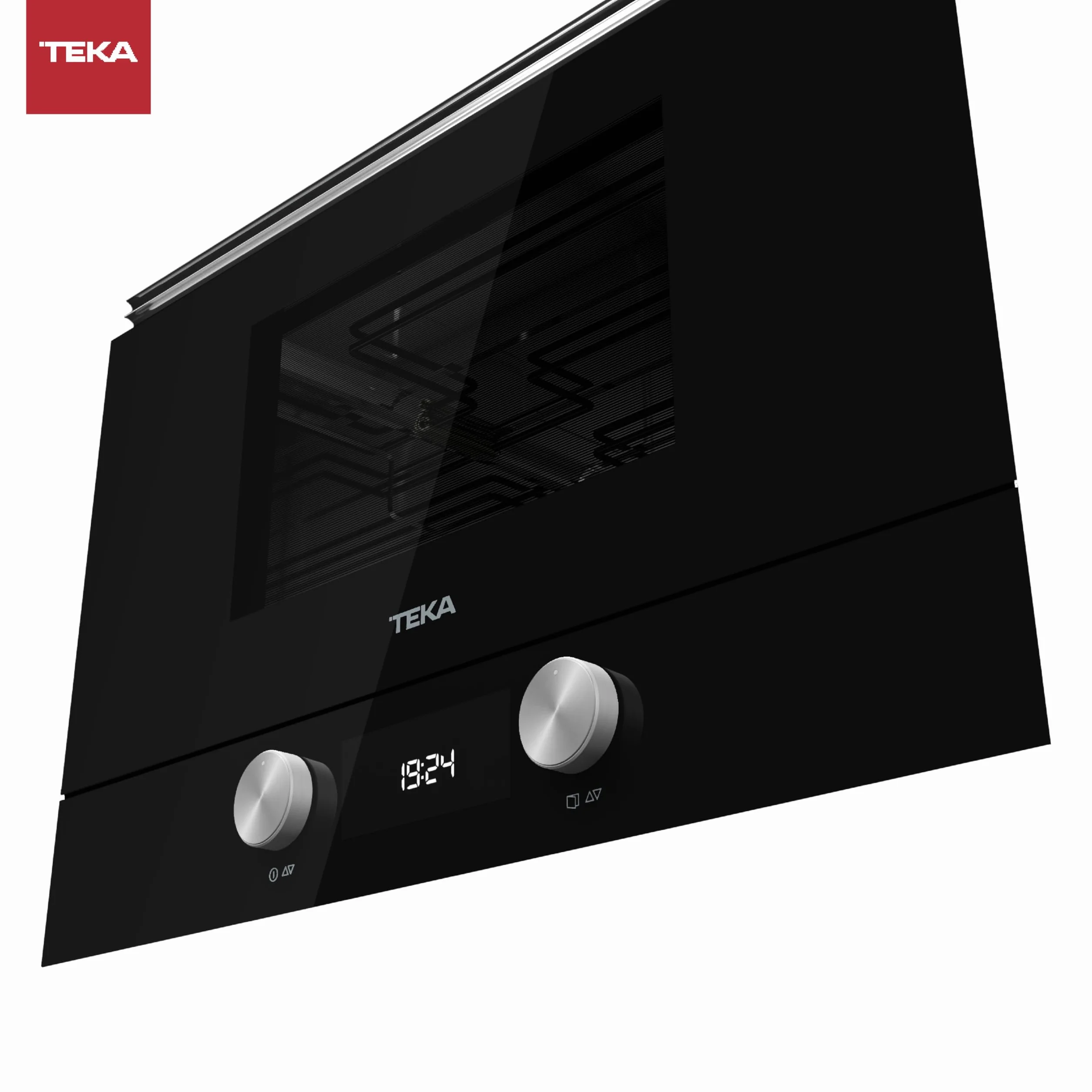 Teka ML 8220 BIS L Microondas de Integración Grill Urban Colors Edition Base Cerámica 5 Niveles Potencia 9 Menús Acceso Directo Cristal Negro